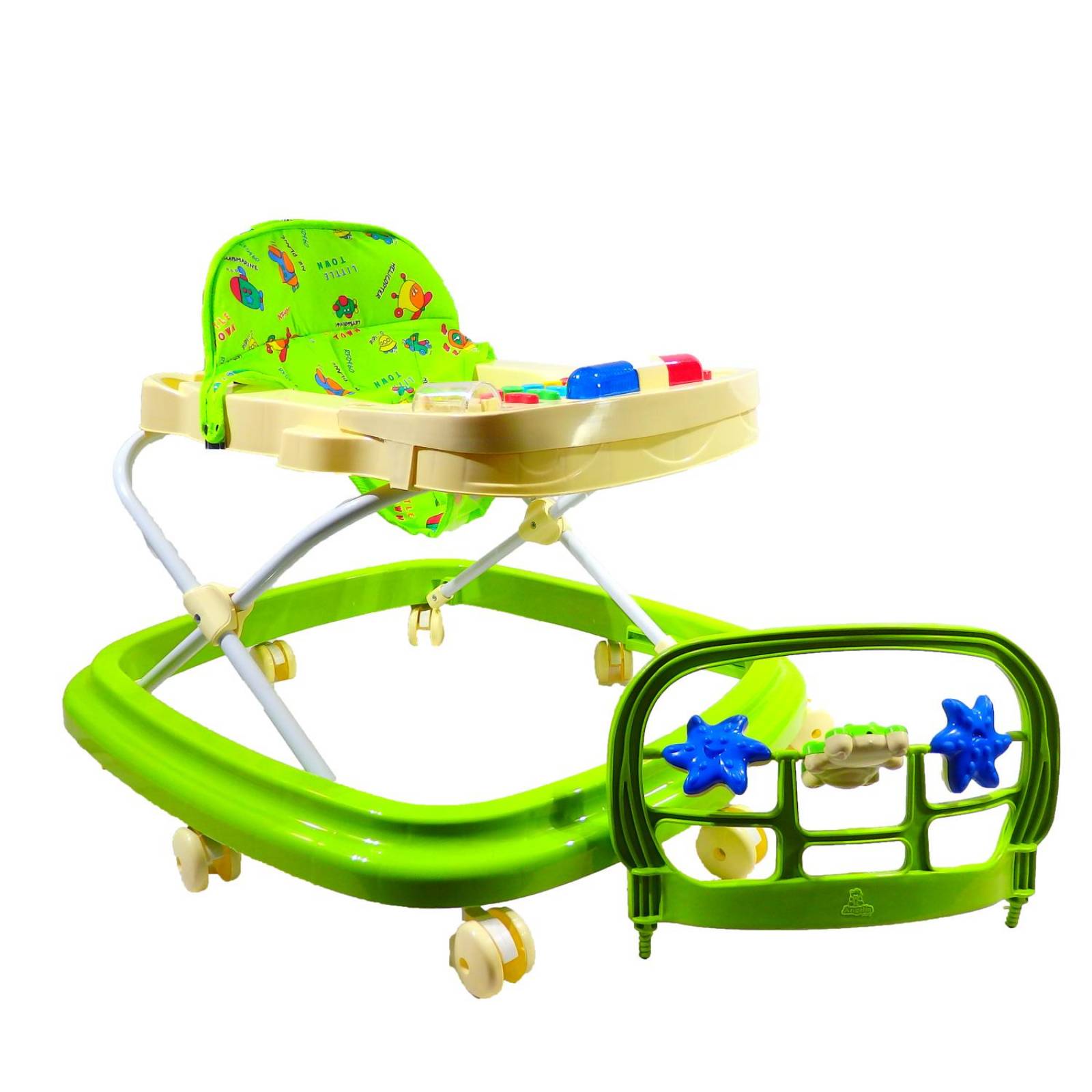 Andadera para Bebé Angelin Baby con charola musical  - Verde