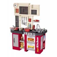 Cocinita Cocina Infantil Luz Y Sonido 58 Pzs Niña Alto 84 Cm Rojo