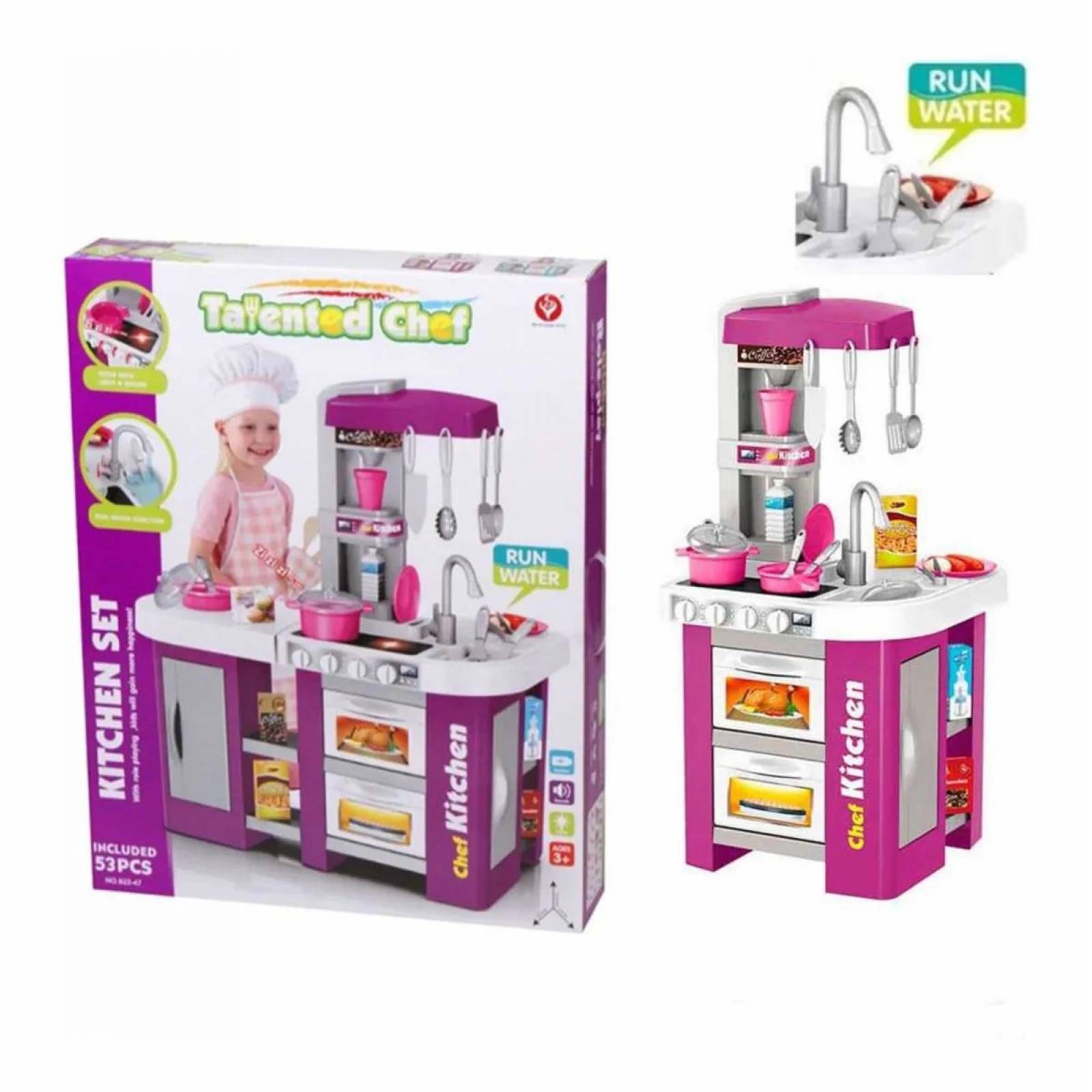 cocina infantil con luz y sonido