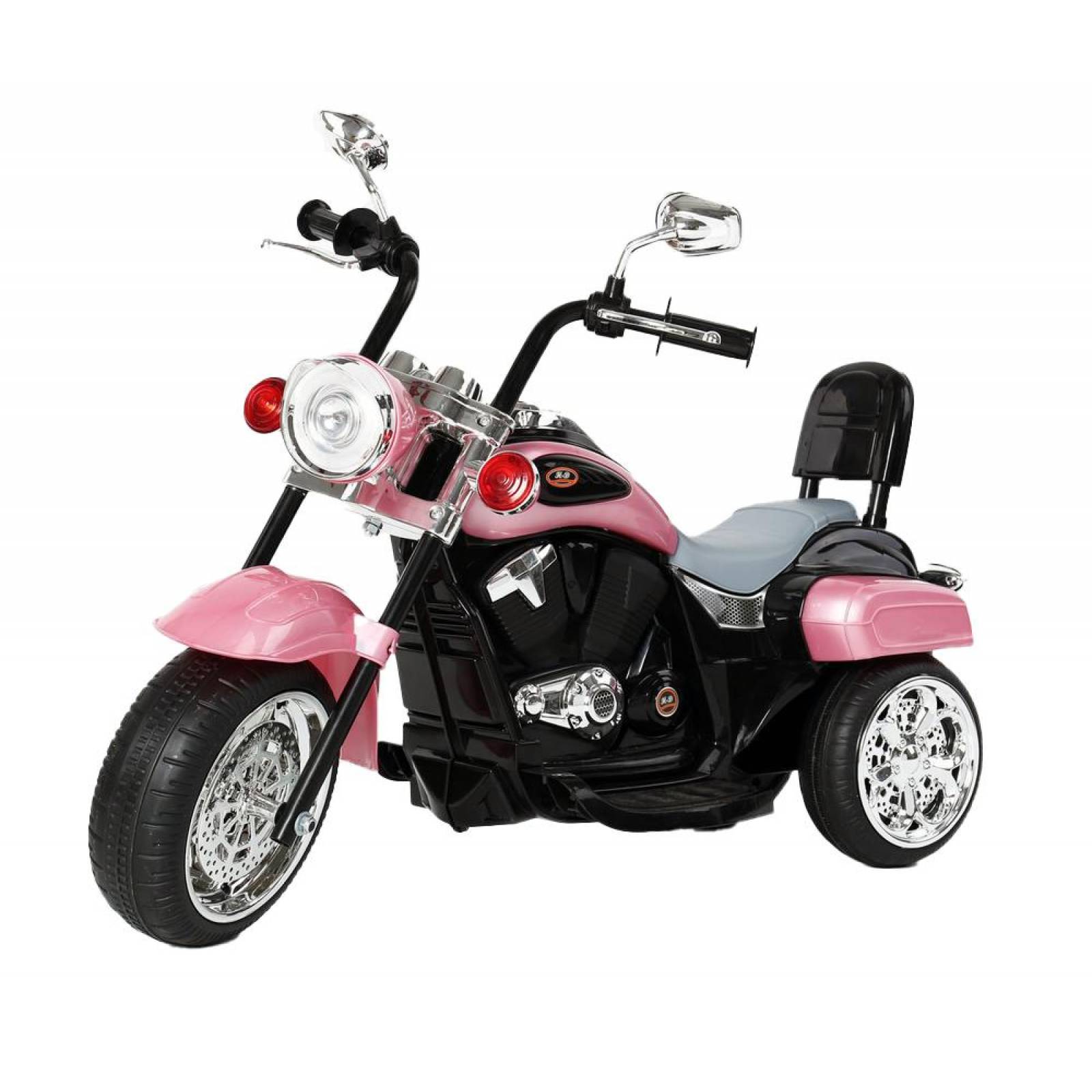 Moto Electrica Chopper Montable para Niños hasta 25kg  - Rosa