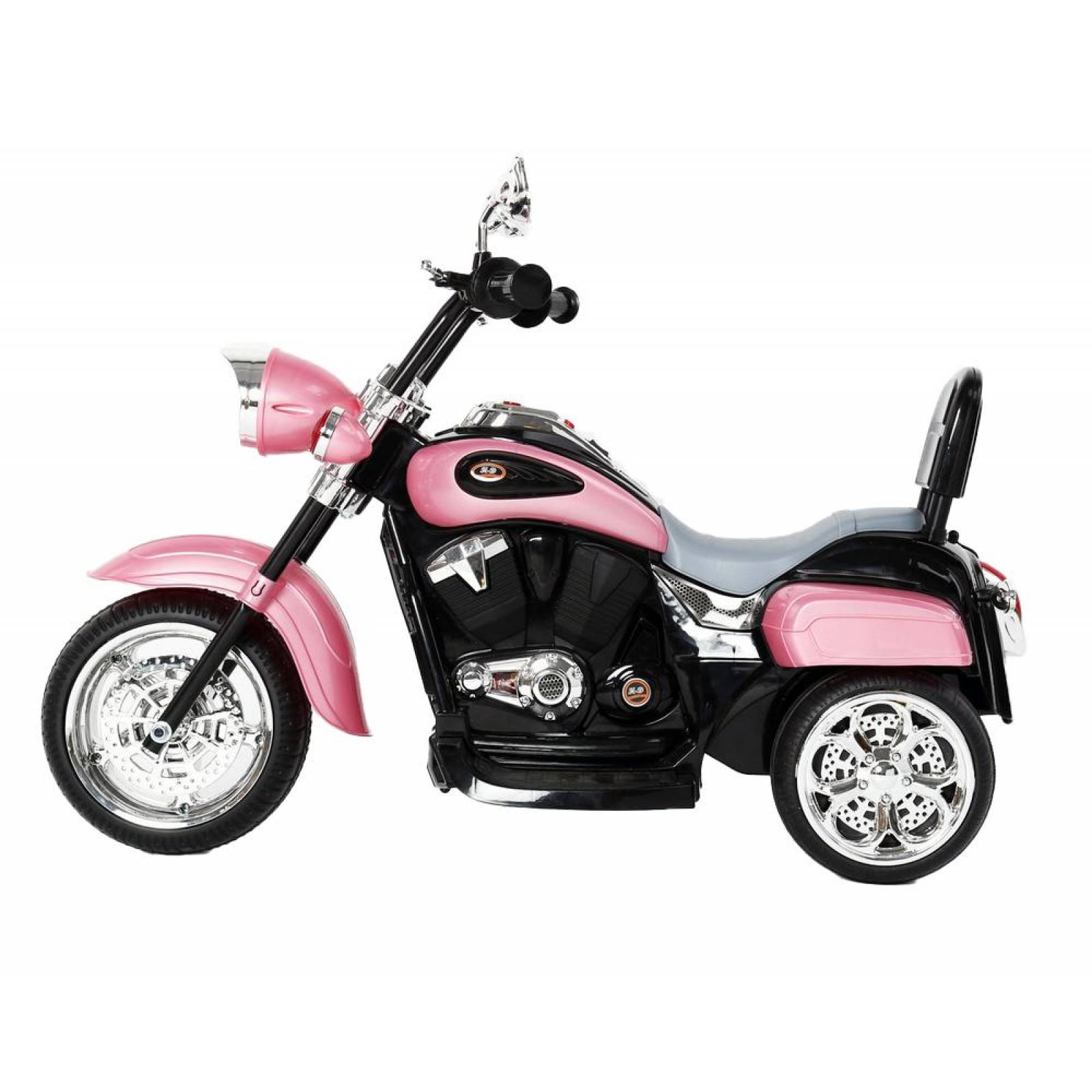 Moto Electrica Chopper Montable para Niños hasta 25kg  - Rosa