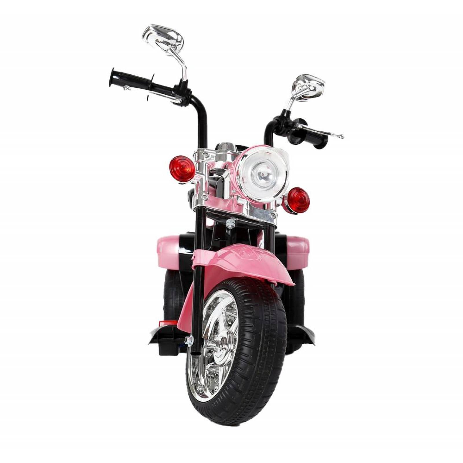 Moto Electrica Chopper Montable para Niños hasta 25kg  - Rosa