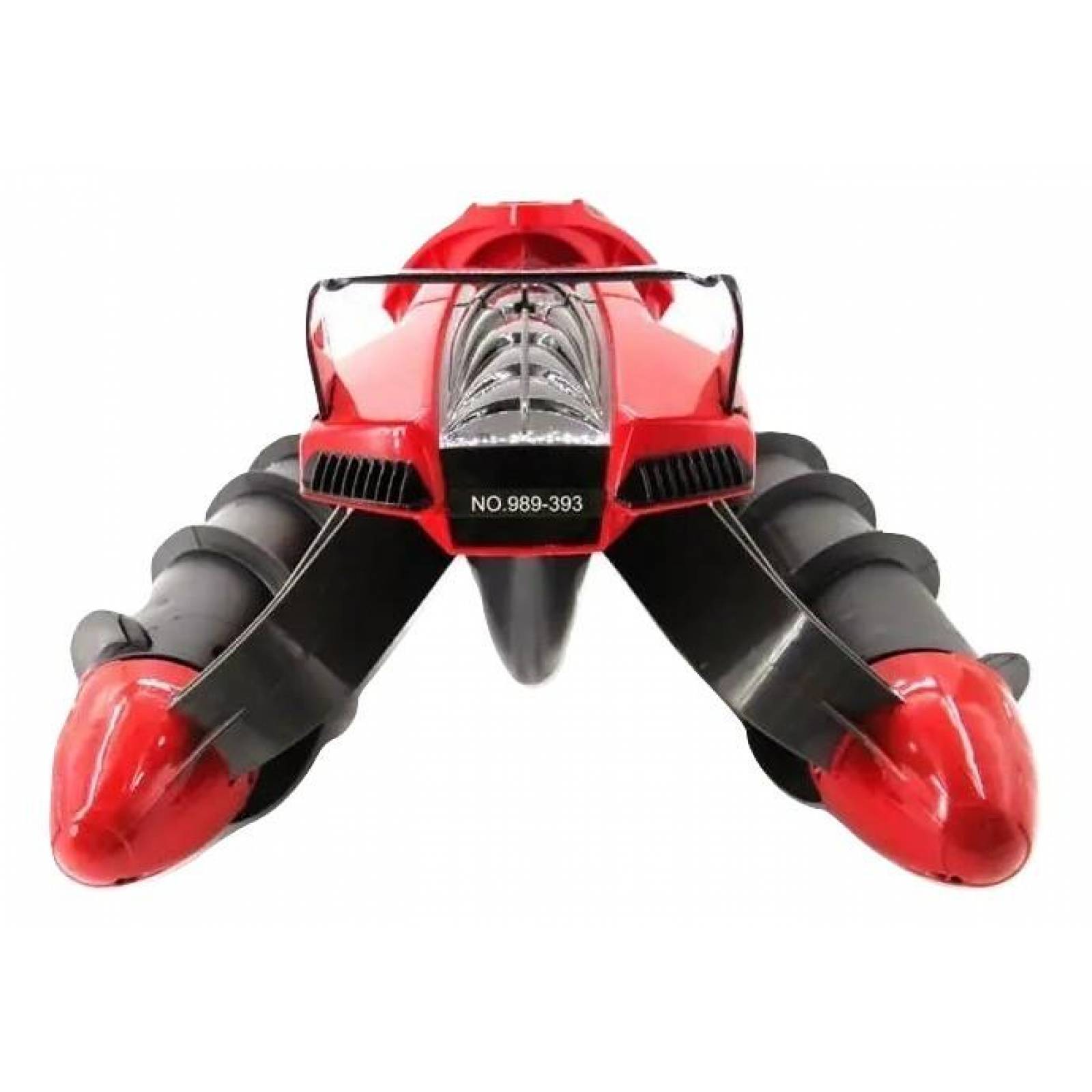 Carro Control Remoto Anfibio, 18 km/h, 360,para agua y todo  - Rojo