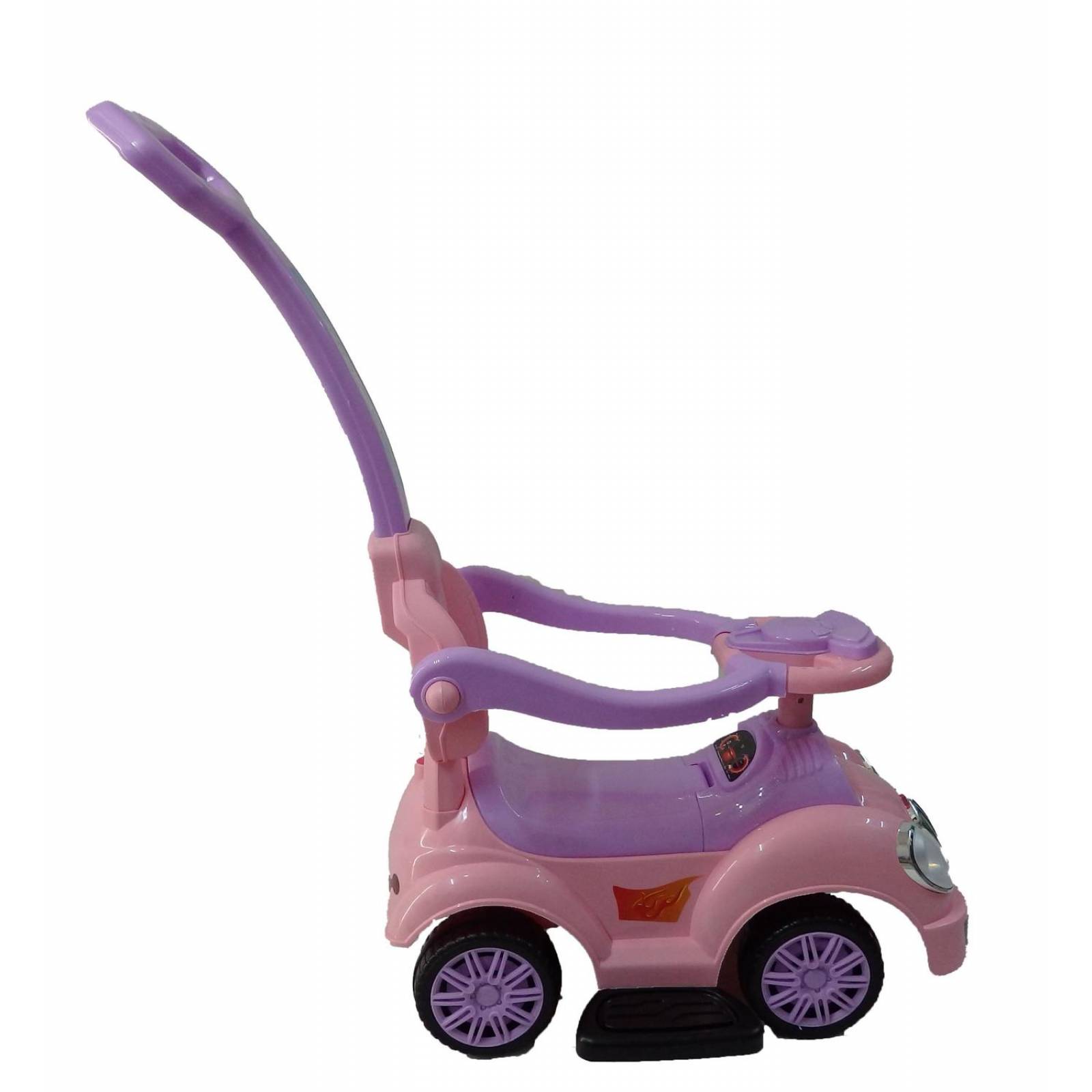 Coche Montable Correpasillos con Baston Cajuela  - Rosa