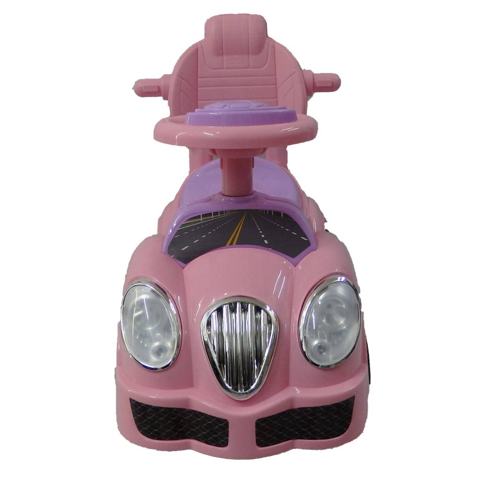 Coche Montable Correpasillos con Baston Cajuela  - Rosa