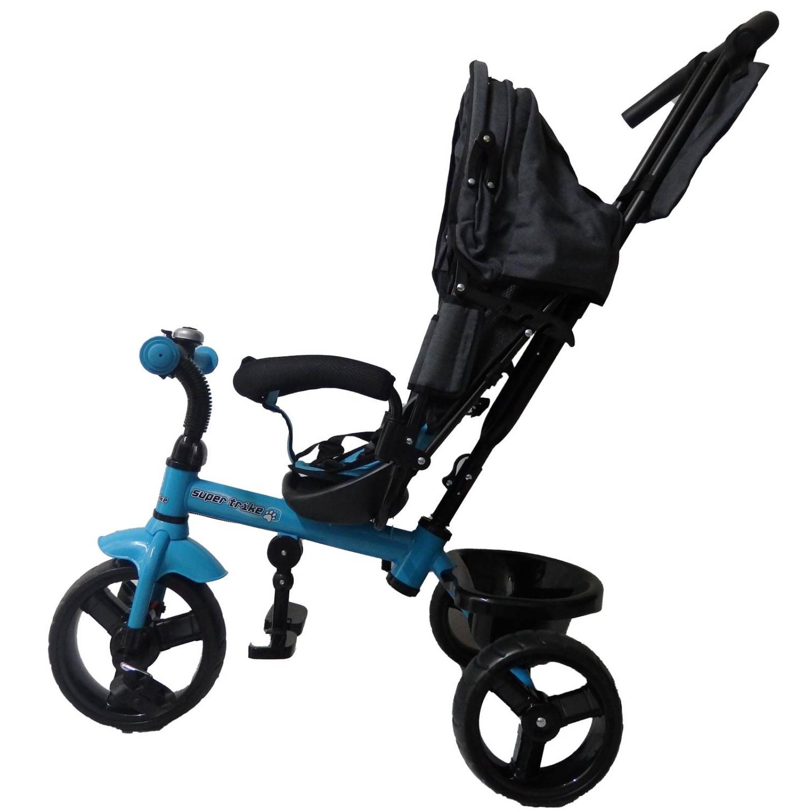 Triciclo para Bebe de lujo, 6 en 1, 6m a 5 años  - Azul