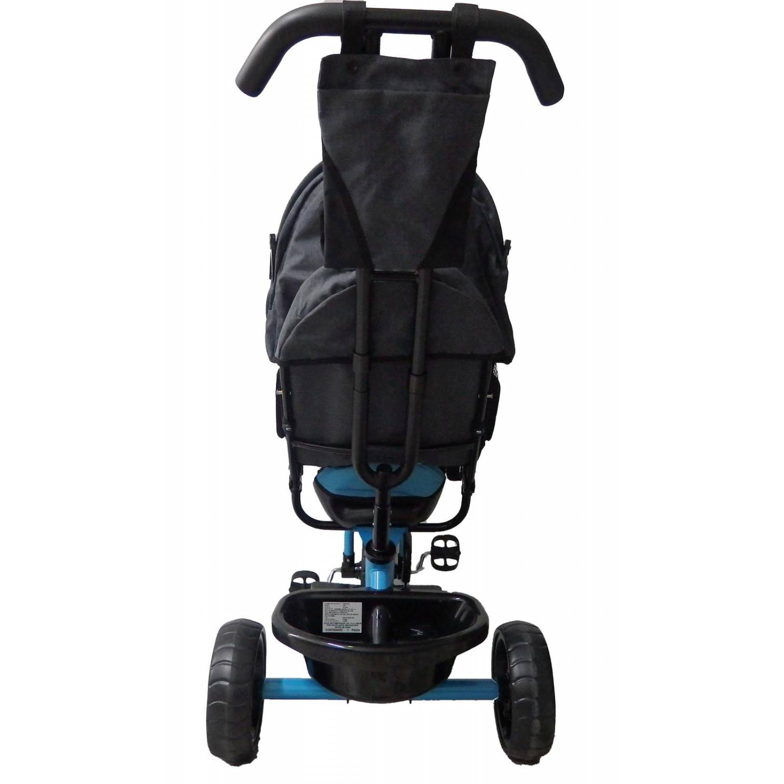 Triciclo para Bebe de lujo, 6 en 1, 6m a 5 años  - Azul