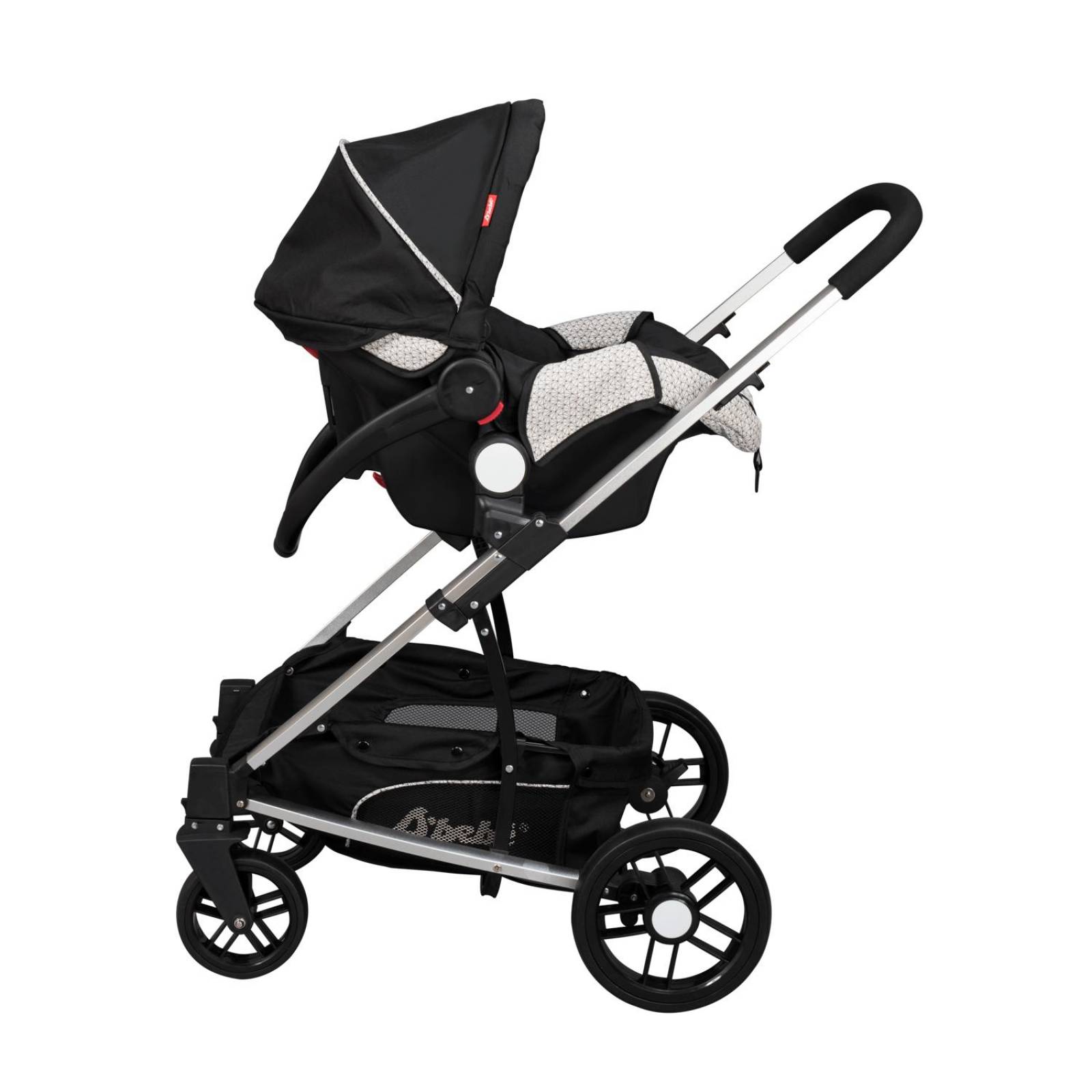 Carreolas con Portabebe Travel System Crown reversible  - Negro