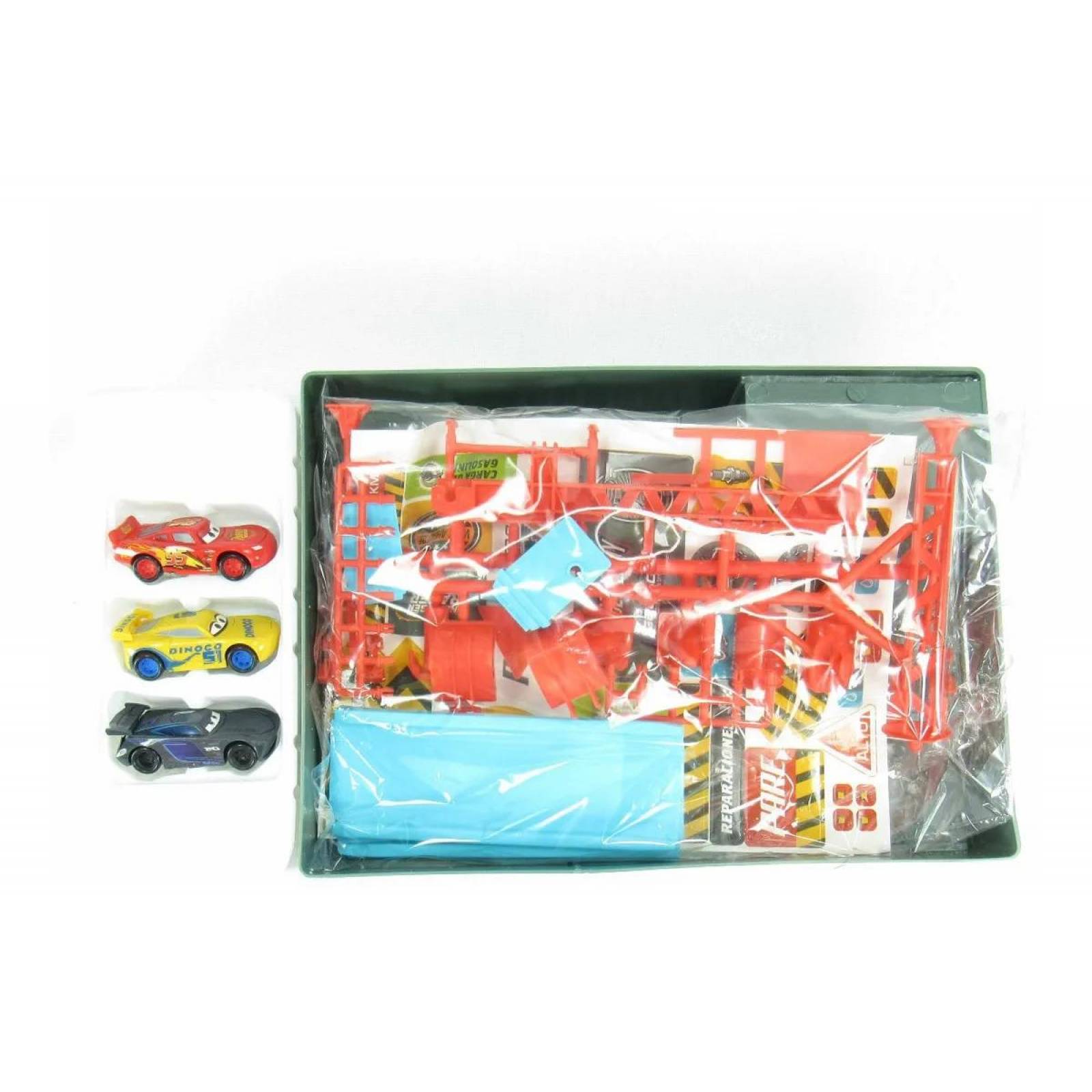 Set Mini Pista Taller De Servicio Cars 3 coches  - Cars