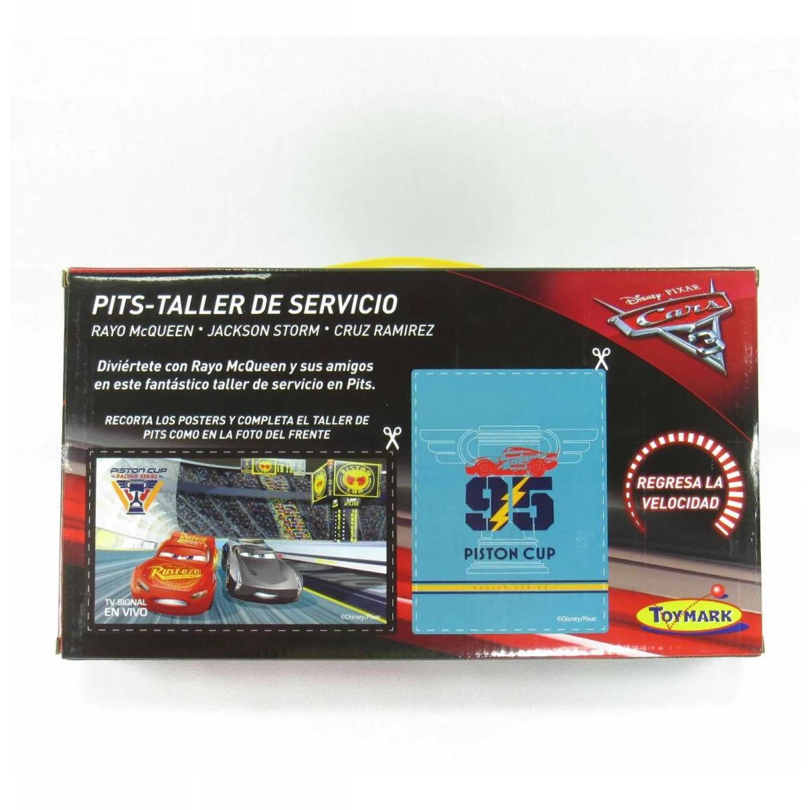 Set Mini Pista Taller De Servicio Cars 3 coches  - Cars