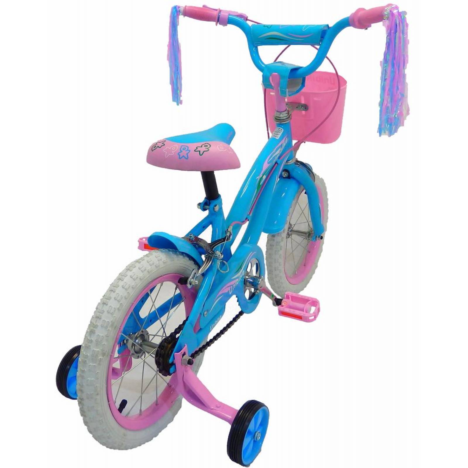 Bicicleta Infantil para niña rodada 14 Cielo-Rosa  - Azul