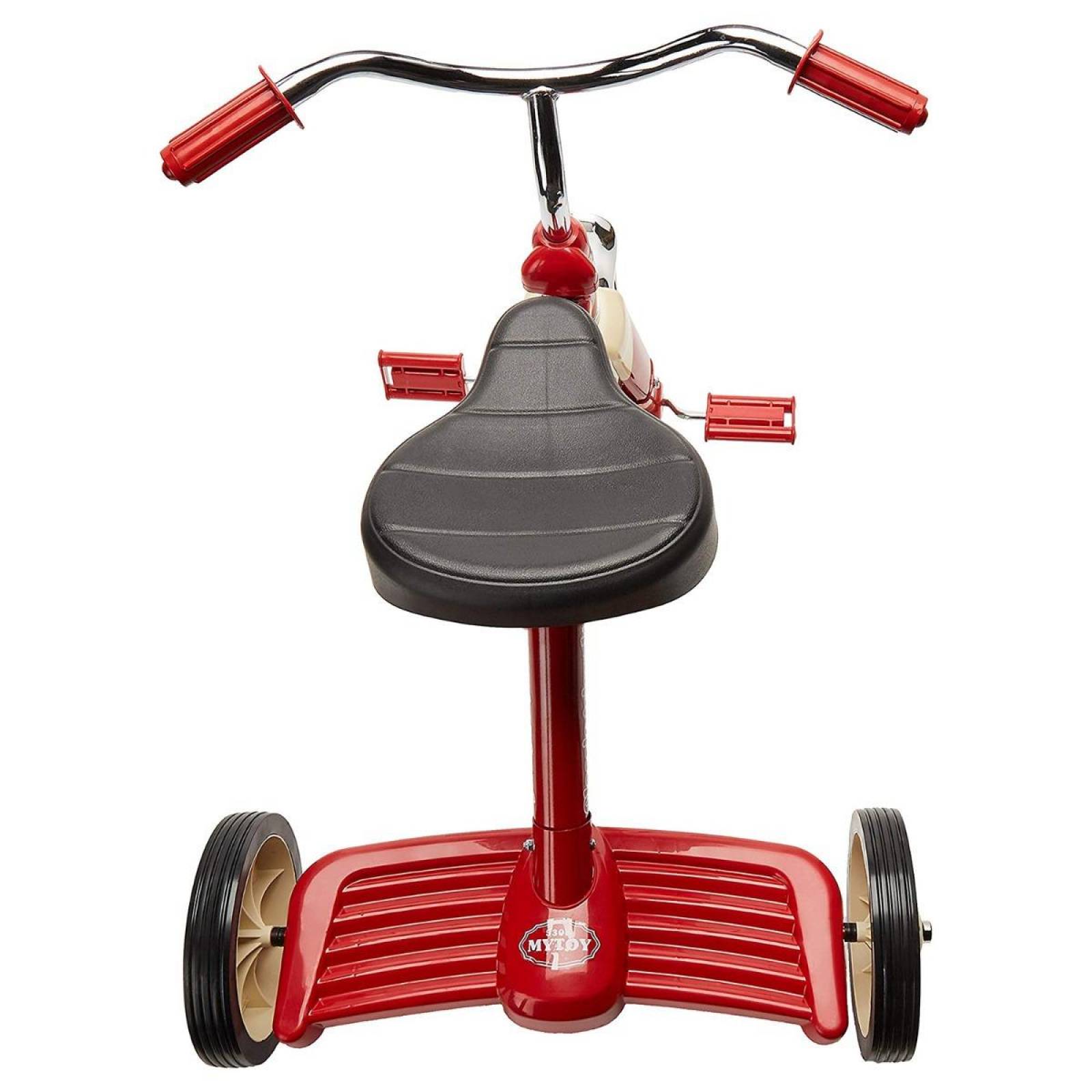 Triciclo Clásico para Niños acabado Cromado hasta 30 kg  - Rojo