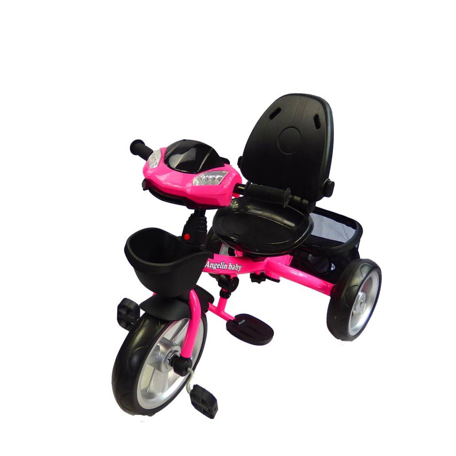 Triciclo Evolutivo Angelin Baby Llanta de Aire Rosa