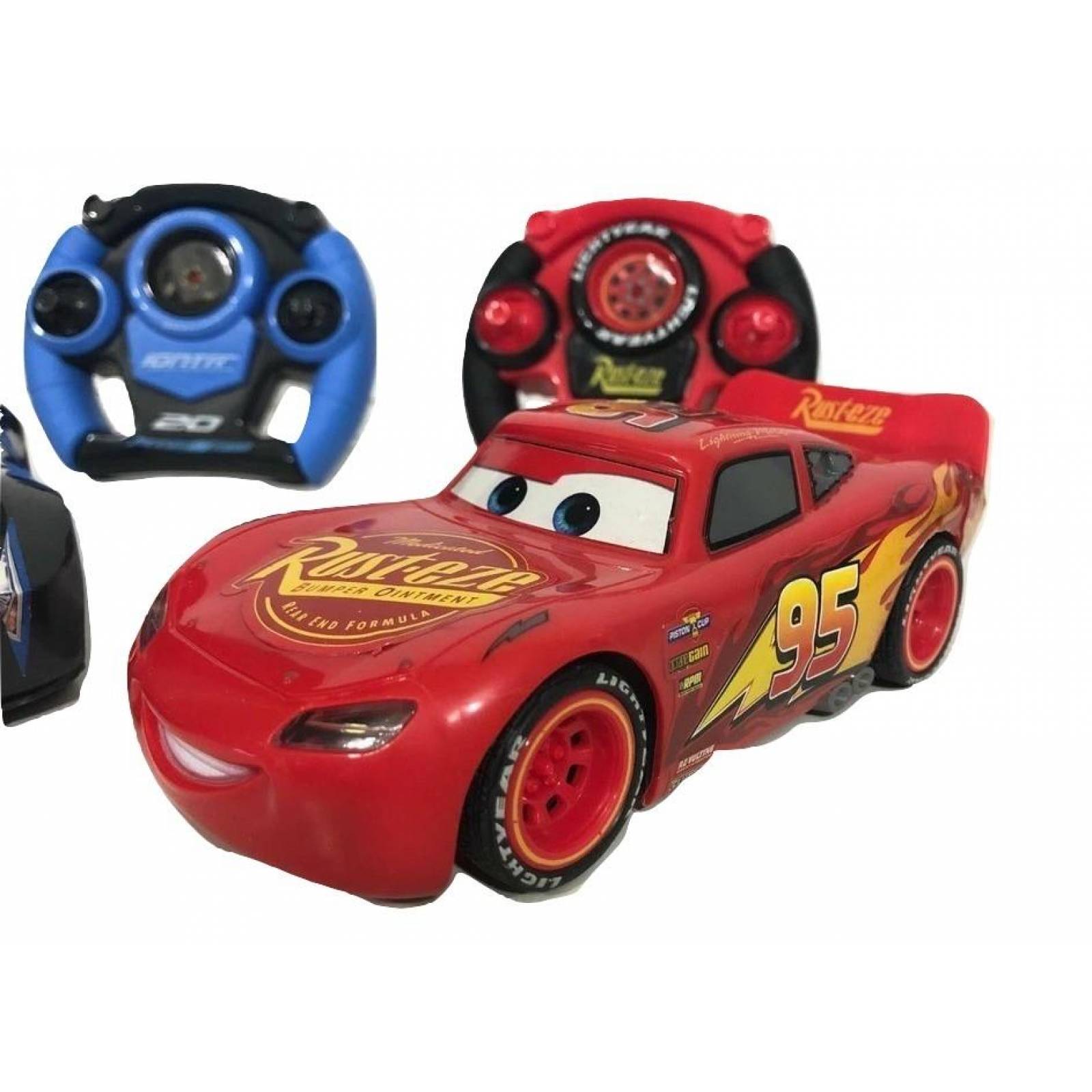 Carro Control Remoto Set 2 pz Cars Rayo Mcqueen, Jackson  - Cars