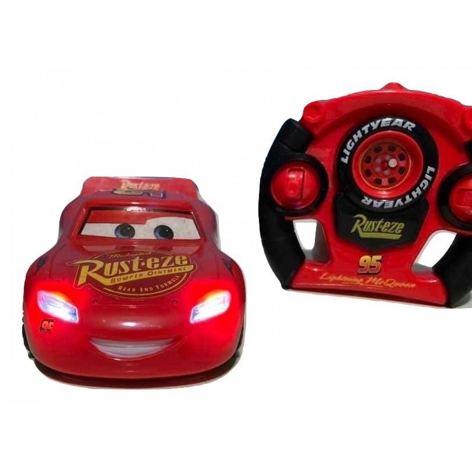 Carro Control Remoto Set 2 pz Cars Rayo Mcqueen, Jackson  - Cars