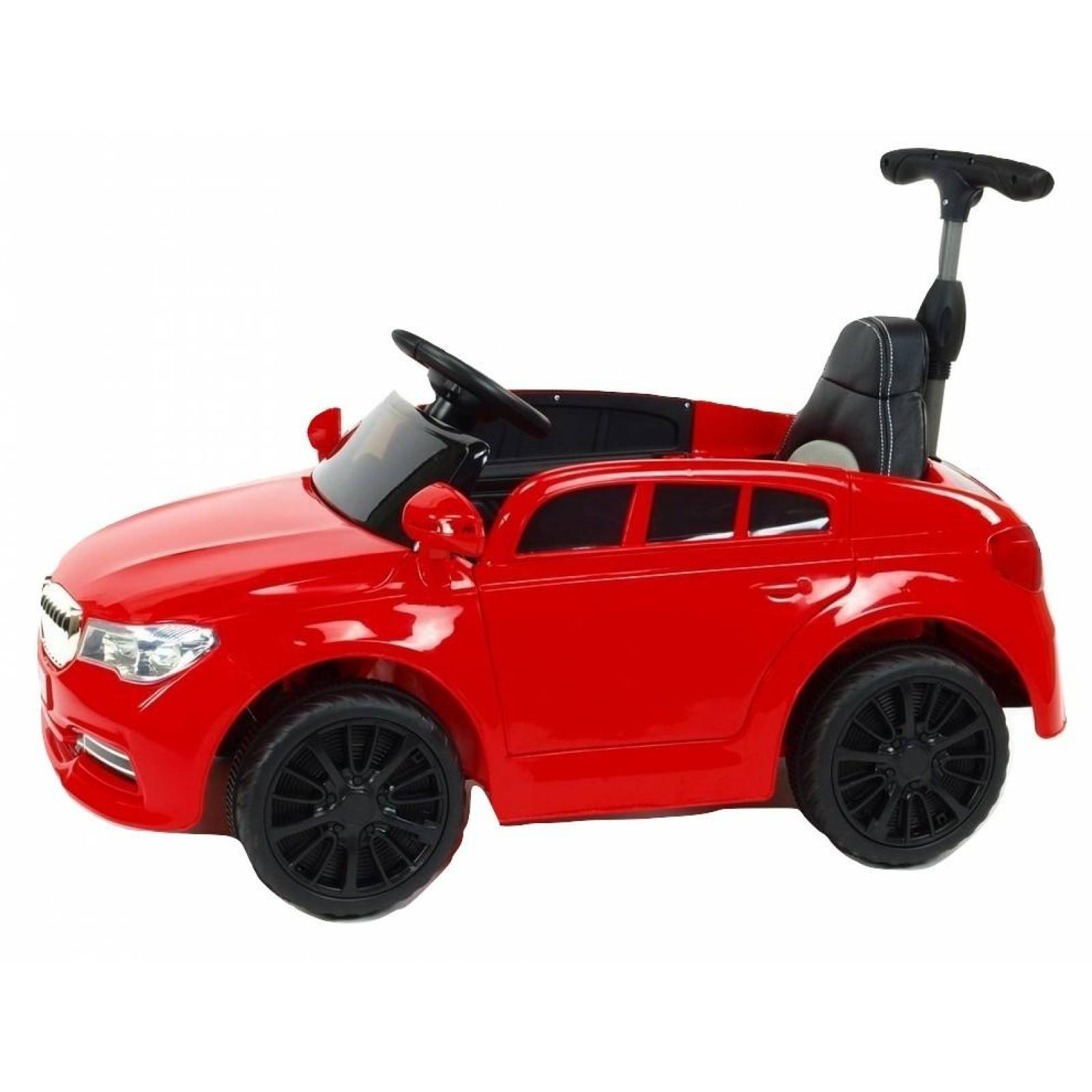 Carro electrico montable con control remoto y bastón 12V 3 km/h  - Rojo