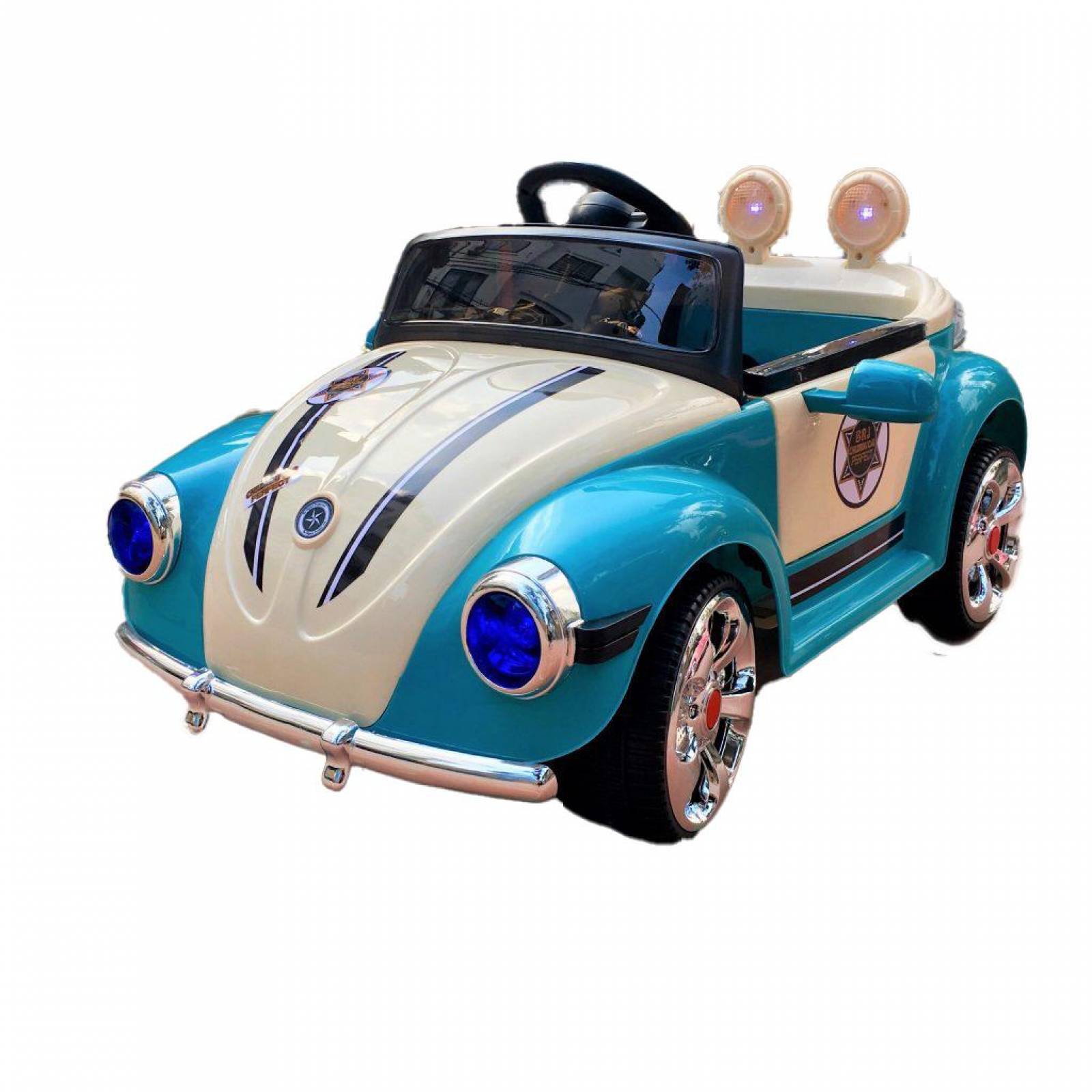 Carro Eléctrico Montable Bochito 6V Control Remoto USB  - Azul.