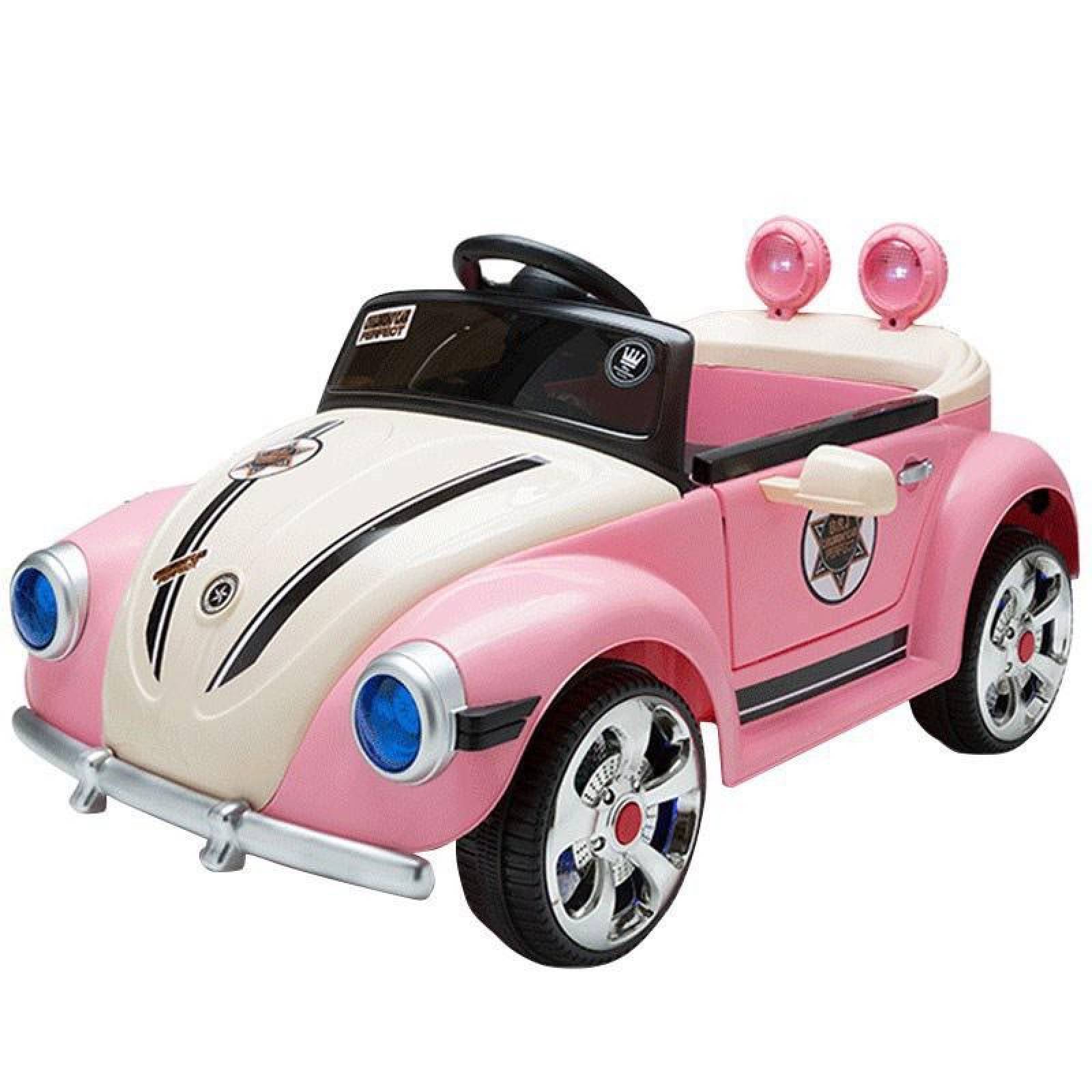Carro Eléctrico Montable Bochito 6V Control Remoto USB  - Rosa.