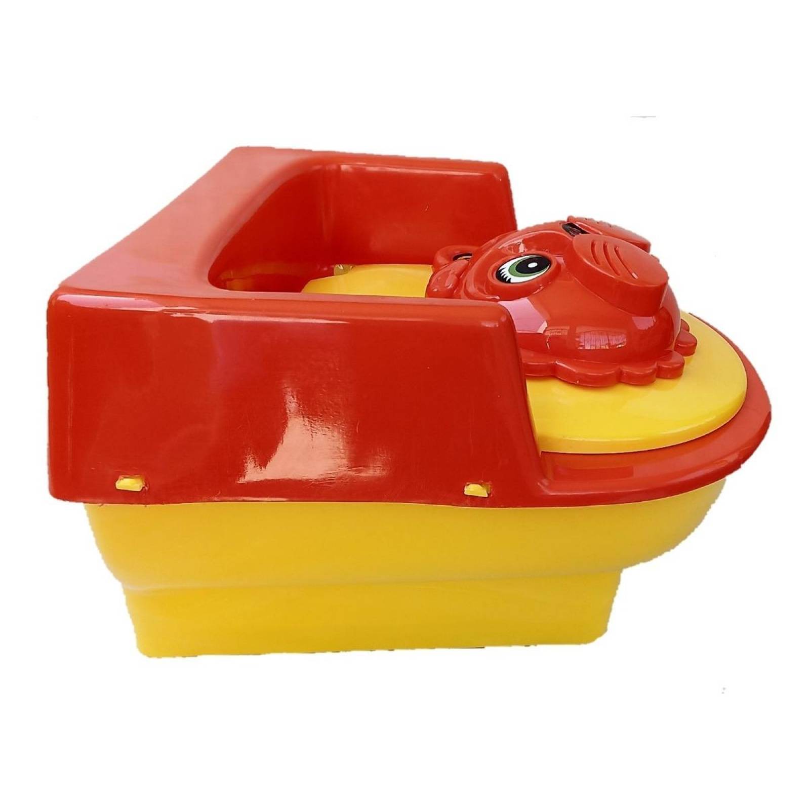 Baño Entrenador Bacinica Diseño Caritas de Animalitos  - Leon Naranja