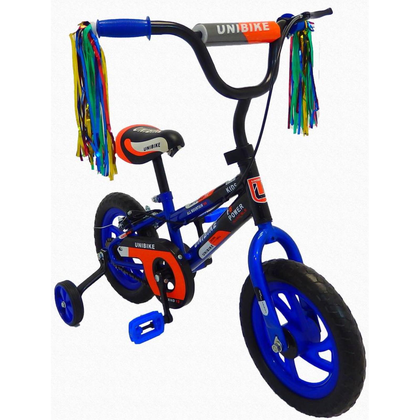Bicicleta Infantil para niño Rodada 12 con llanta de goma  - Azul