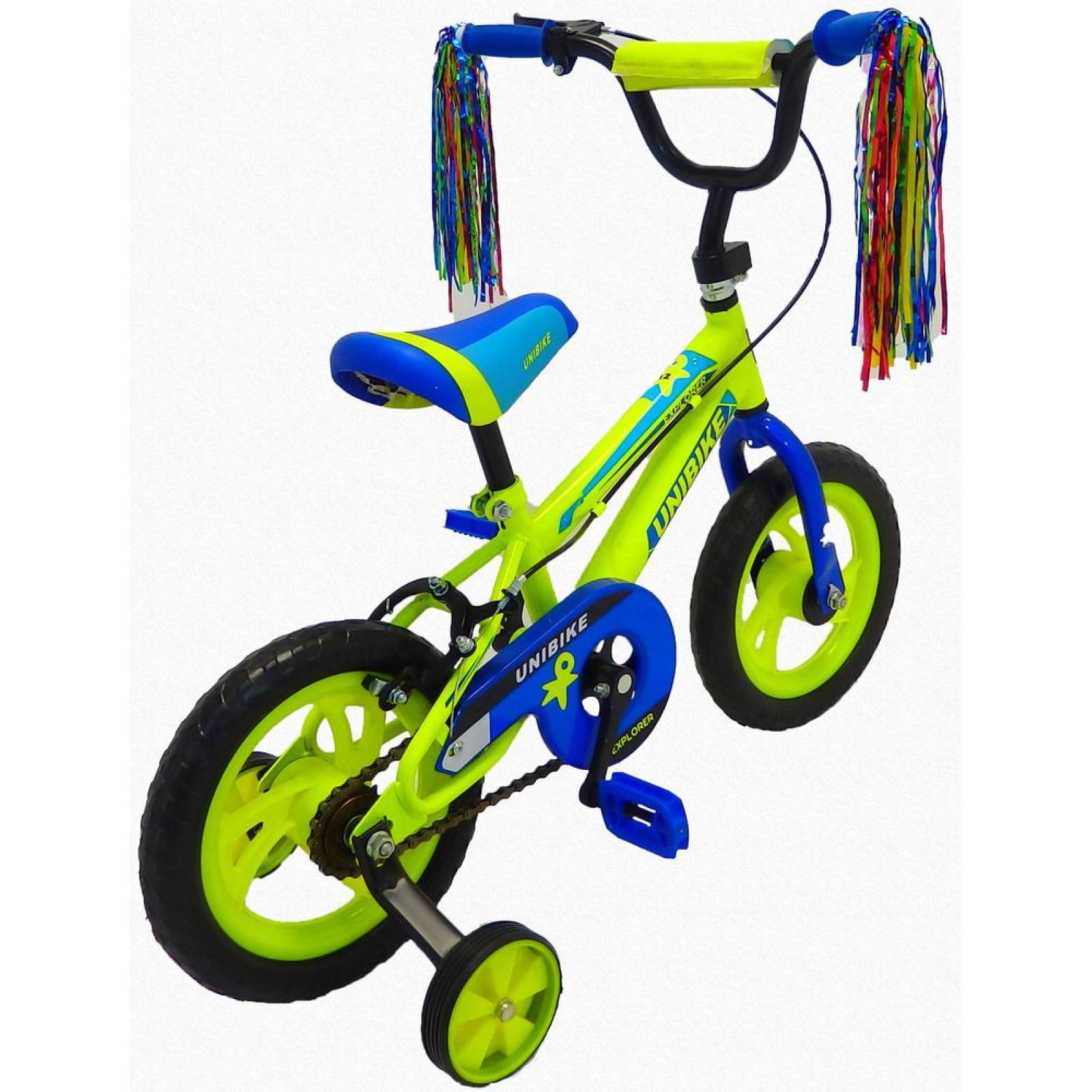 Bicicleta Infantil para niño Rodada 12 con llanta de goma  - Amarillo