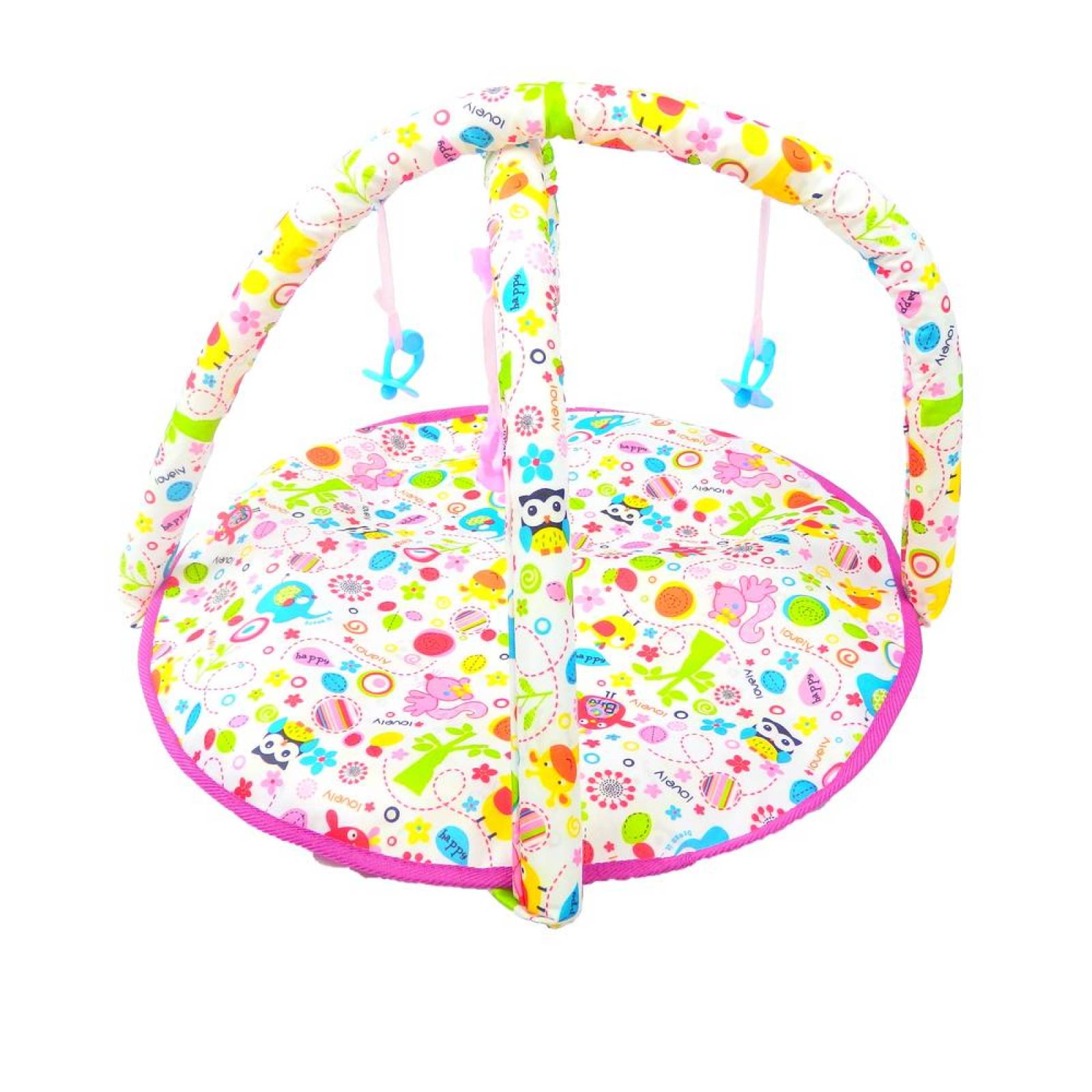 Carriola, Muñeca, Corral y Pañalera de juguete  - Rosa