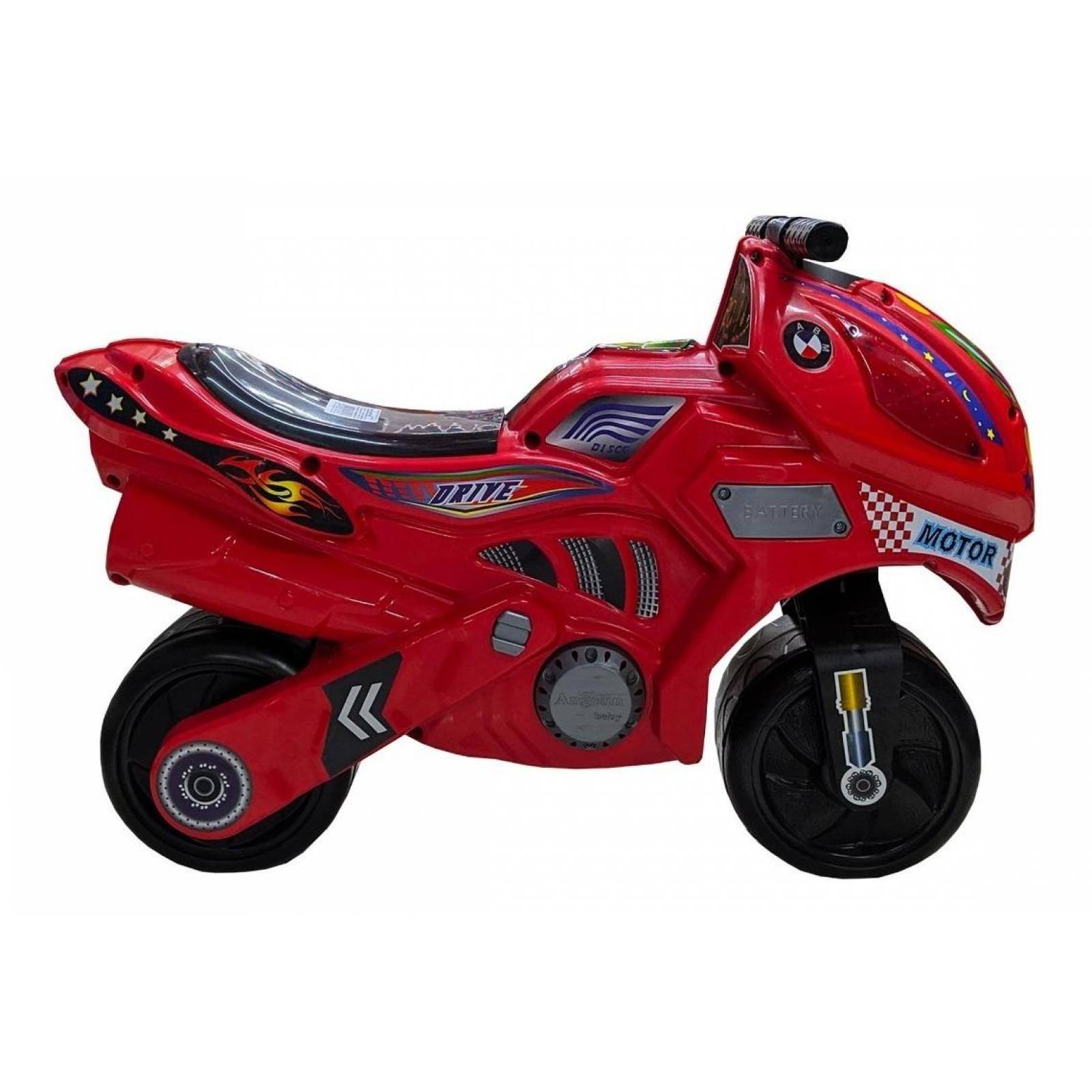 Montable para Niños Moto Correpasillos, largo 68 cm Rojo