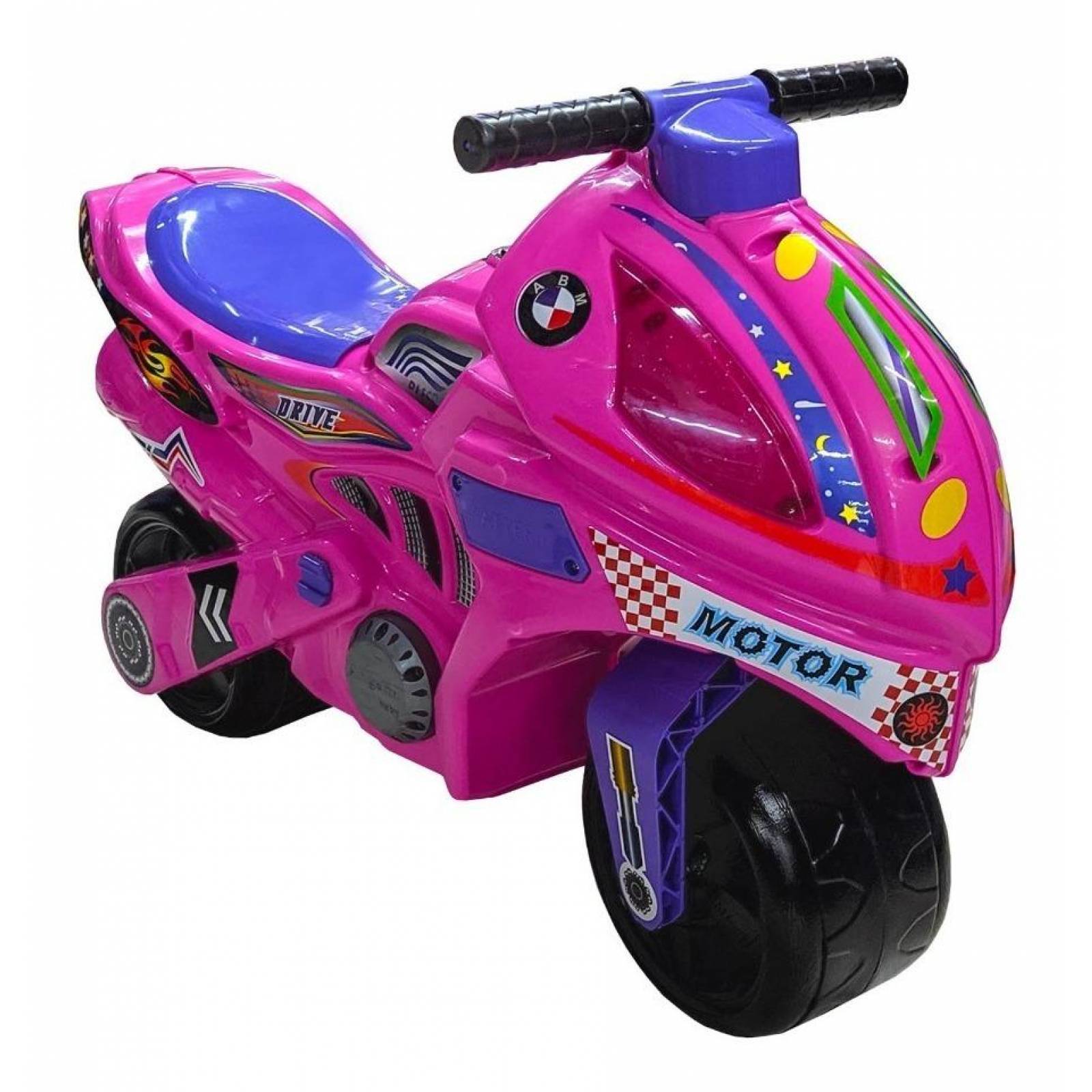 Montable para Niños Moto Mini Correpasillos, largo 68 cm  - Rosa