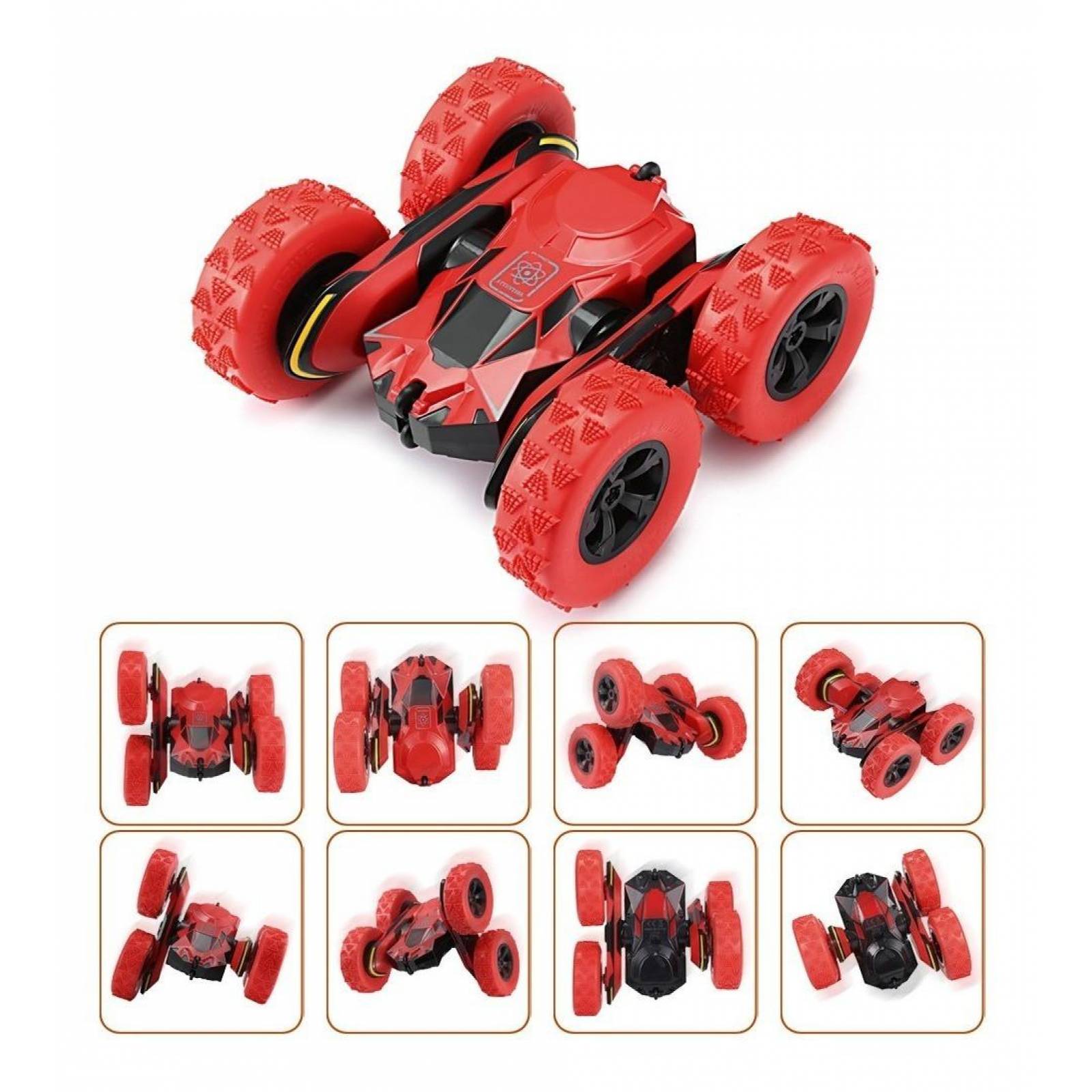 Carro Control Remoto Acrobacias 360 Grados 4x4,12km/h,1:28 - Rojo