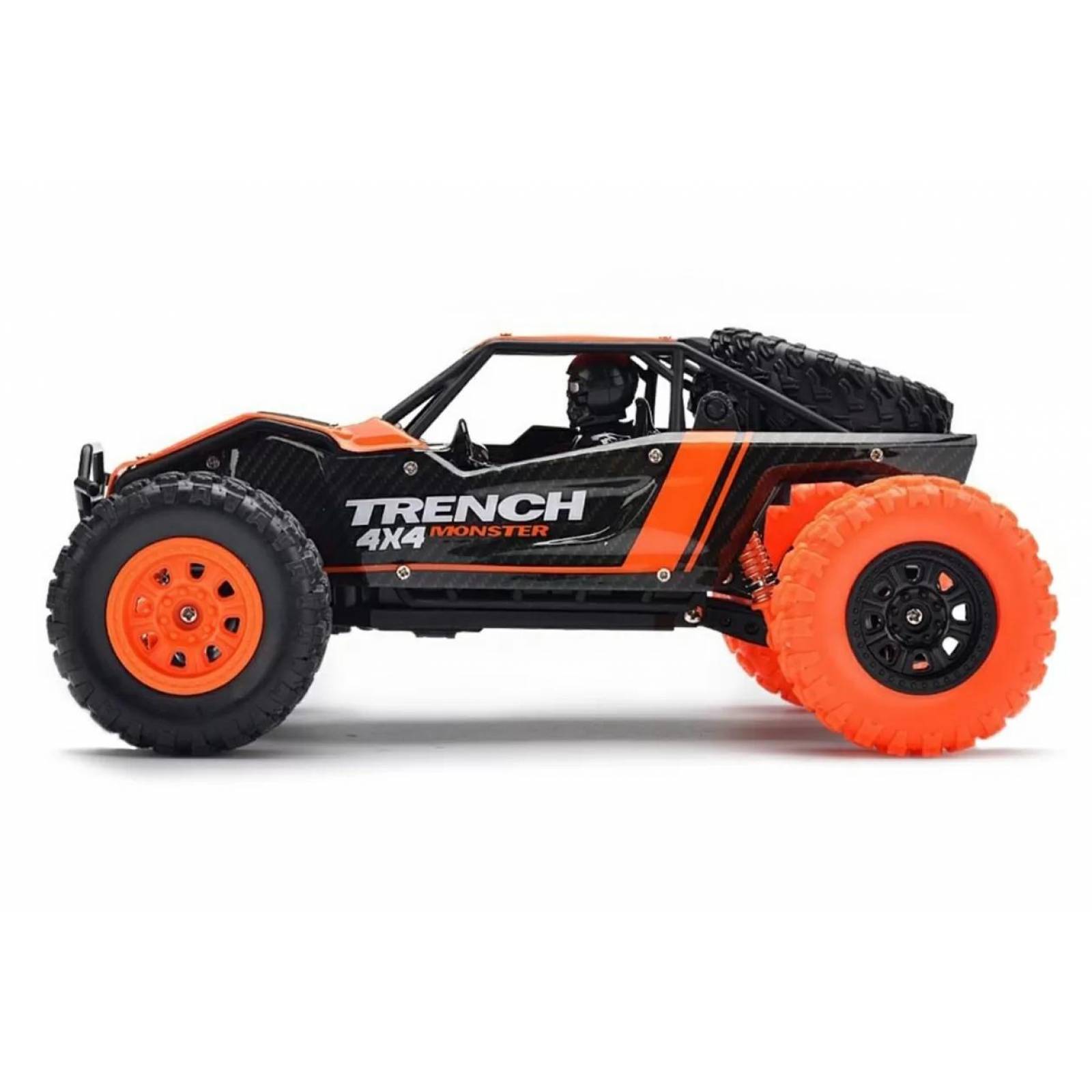 Carro Control Remoto con Batería 4x4,20km/h,1:24  - Naranja
