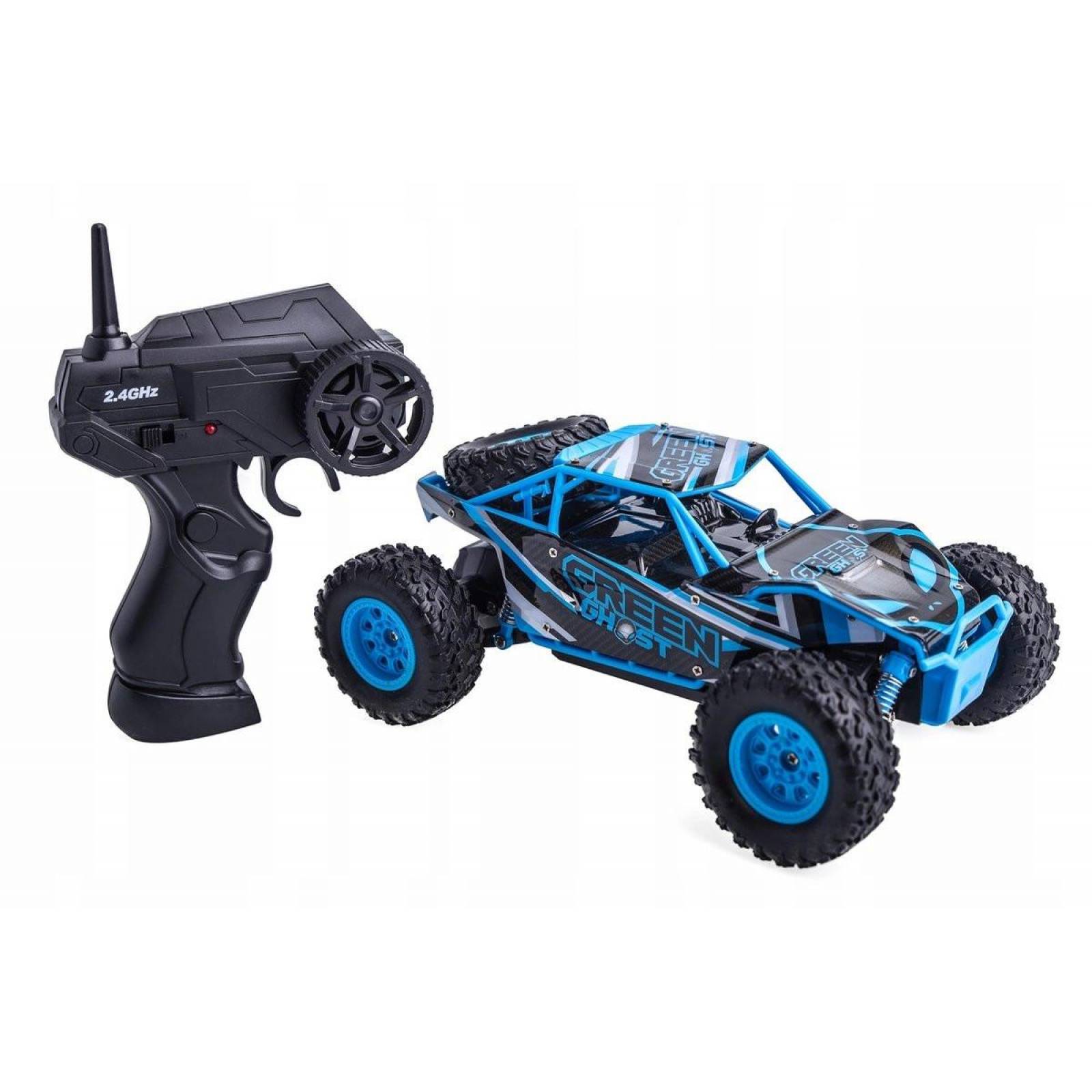 Carro Control Remoto con Batería 4x4,20km/h,1:24  - Azul