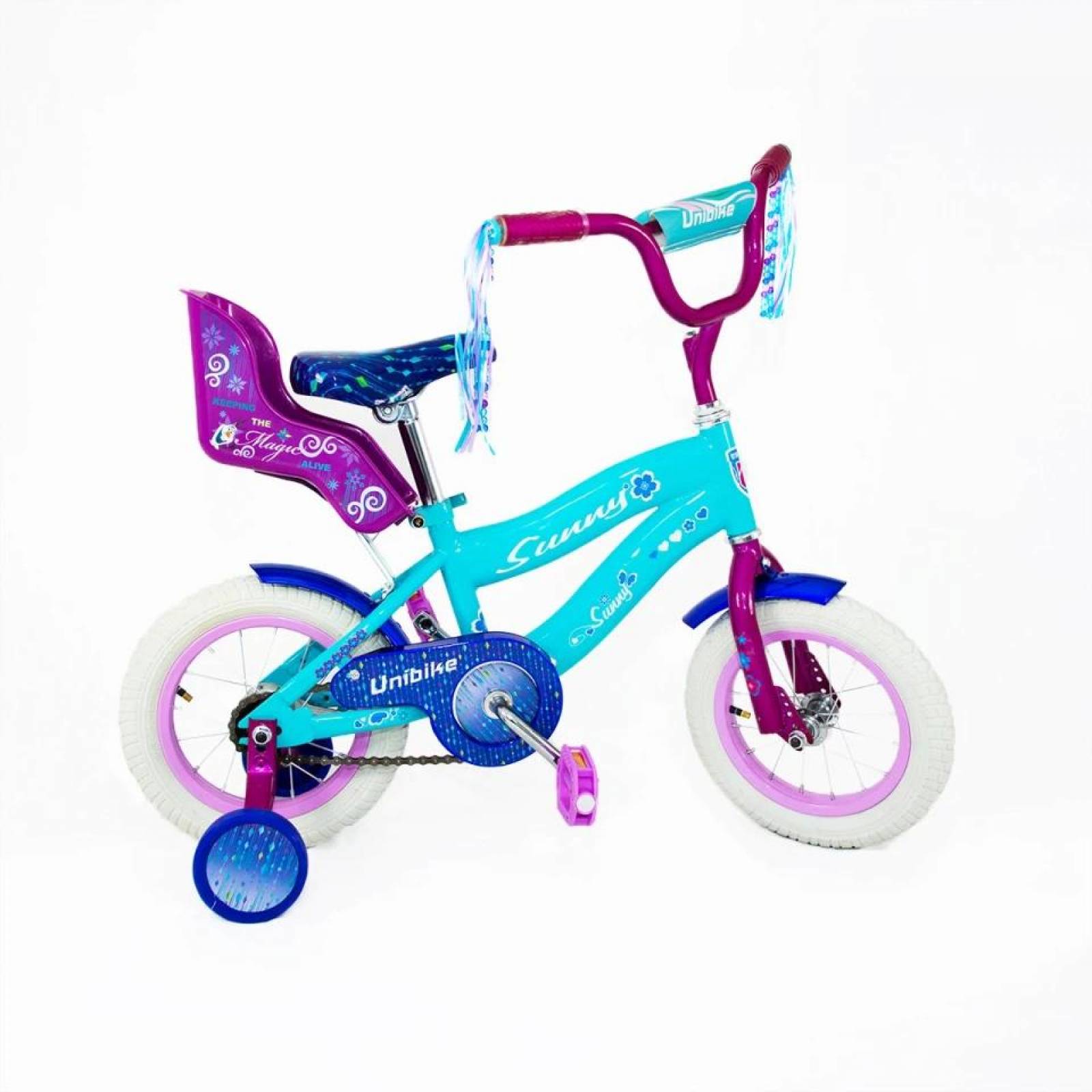 Bicicleta Infantil para Niña Rodada 12, Aire, 2-5 años o 85cm  - Azul