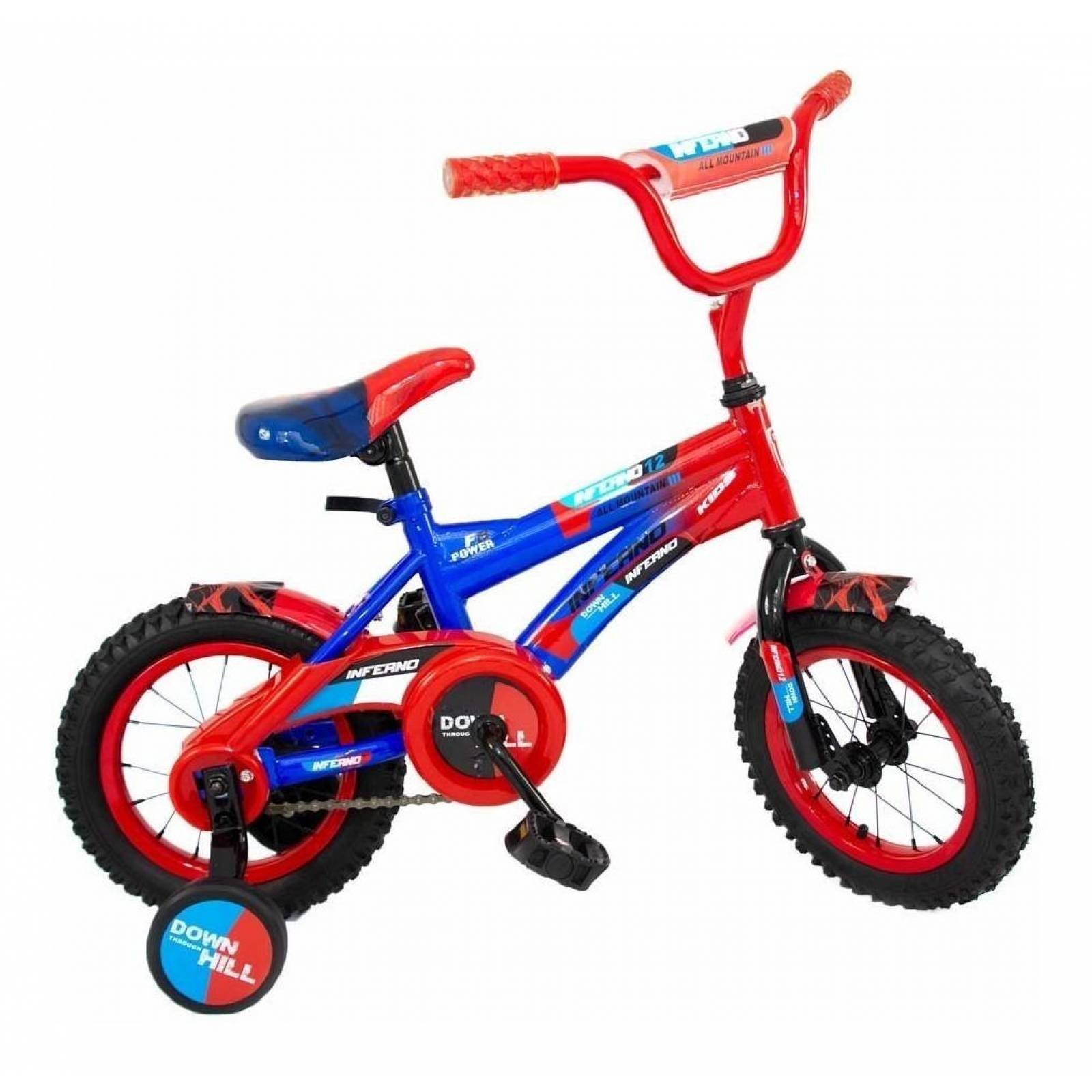 Bicicleta Infantil para Niño Rodada 12, Aire, 2-5 años o 85cm  - Azul