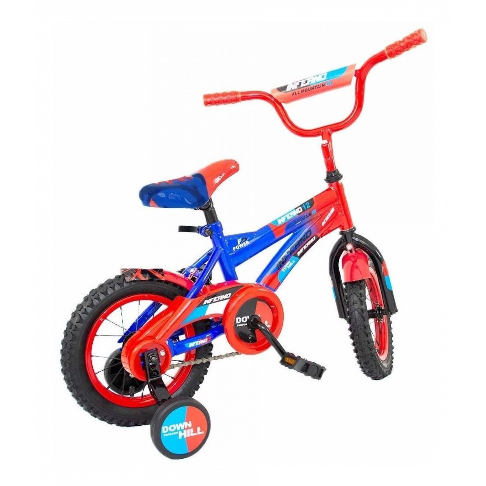 Bicicleta Infantil para Niño Rodada 12, Aire, 2-5 años o 85cm  - Azul