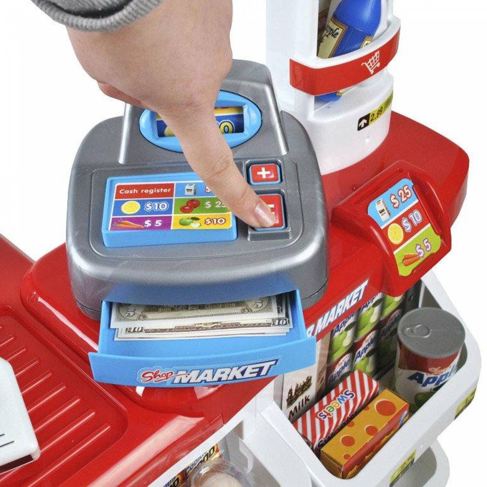 Cocina Mini Super Con Luces, Sonidos Y 24 Accesorios Juguete,82cm  - Rojo