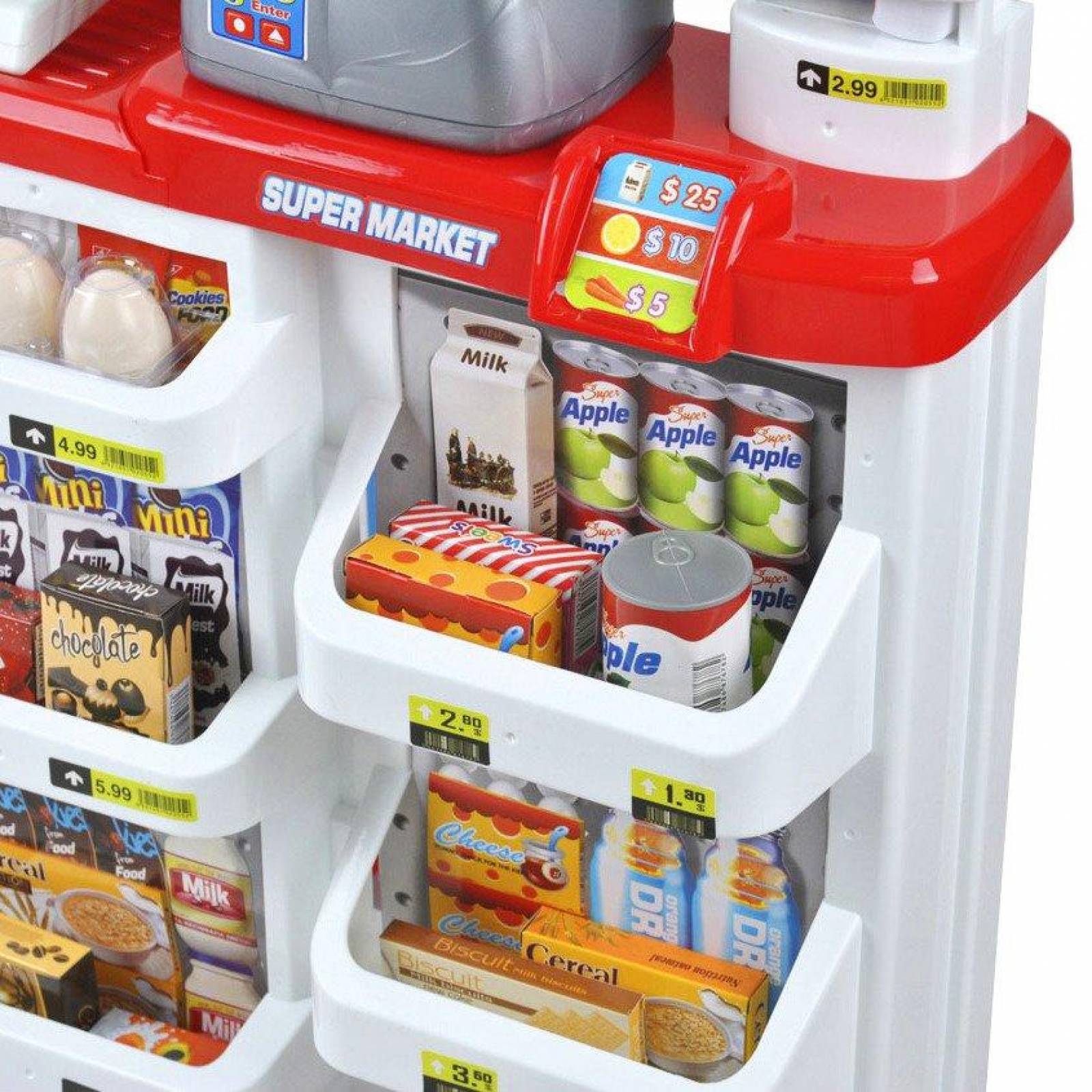 Cocina Mini Super Con Luces, Sonidos Y 24 Accesorios Juguete,82cm  - Rojo