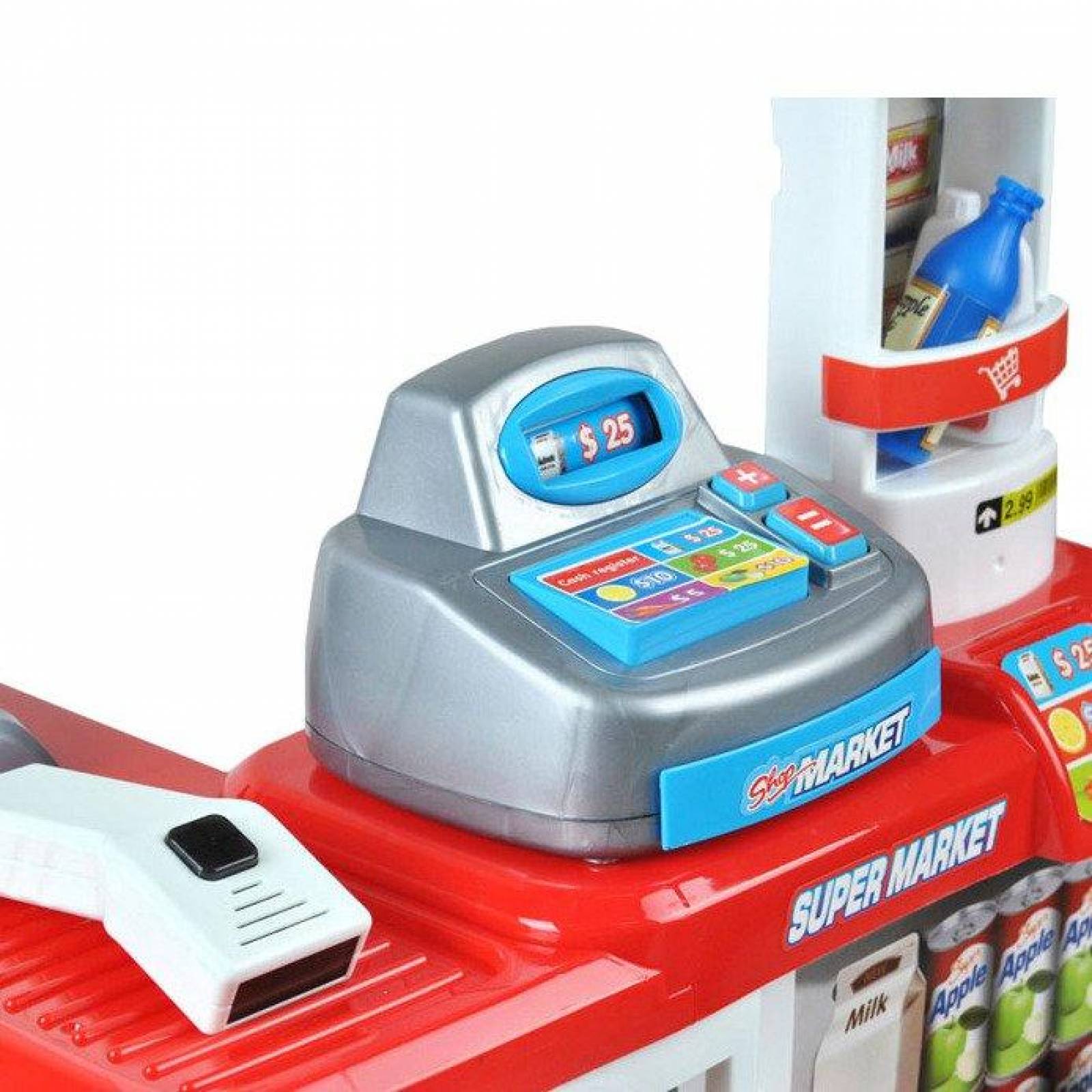 Cocina Mini Super Con Luces, Sonidos Y 24 Accesorios Juguete,82cm  - Rojo