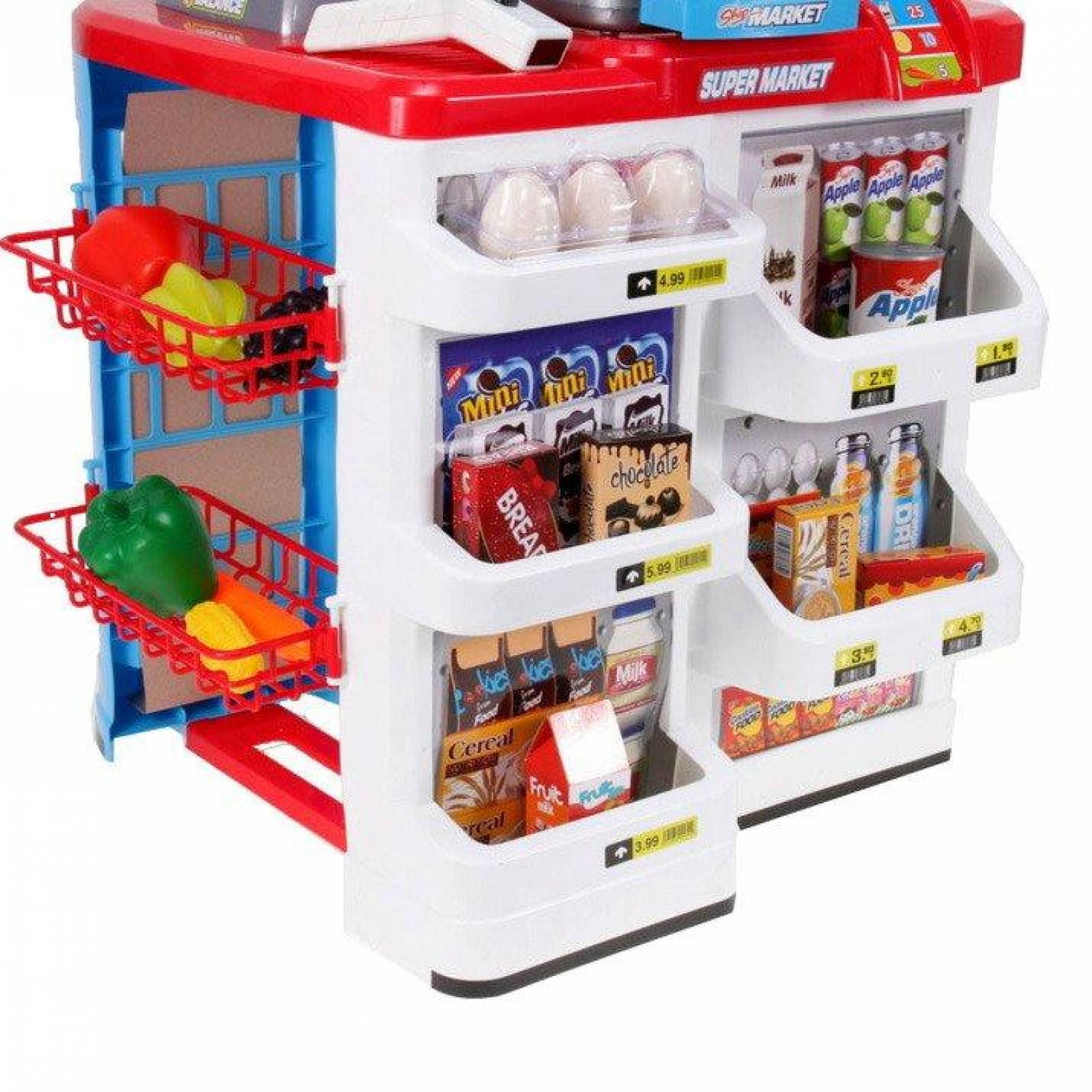 Cocina Mini Super Con Luces, Sonidos Y 24 Accesorios Juguete,82cm  - Rojo