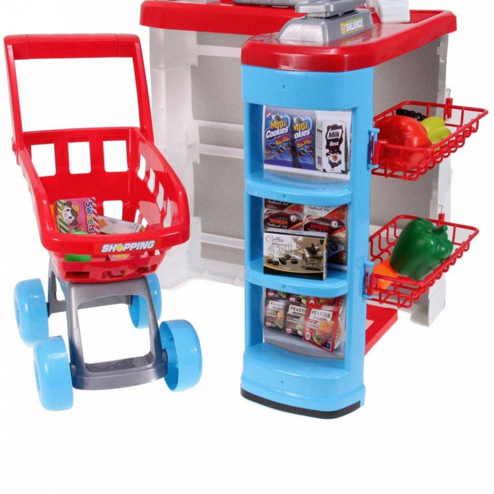 Cocina Mini Super Con Luces, Sonidos Y 24 Accesorios Juguete,82cm  - Rojo