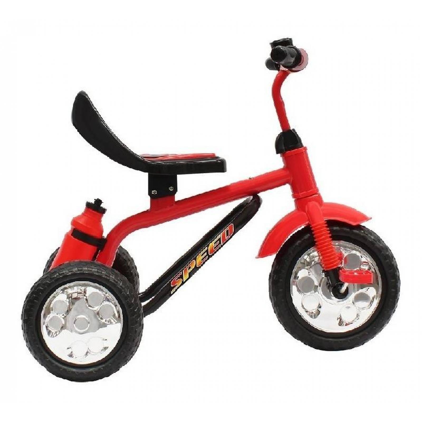 Triciclo Lets Trike Niños, con Cantimplora, Timbre 2-5 años  - Rojo