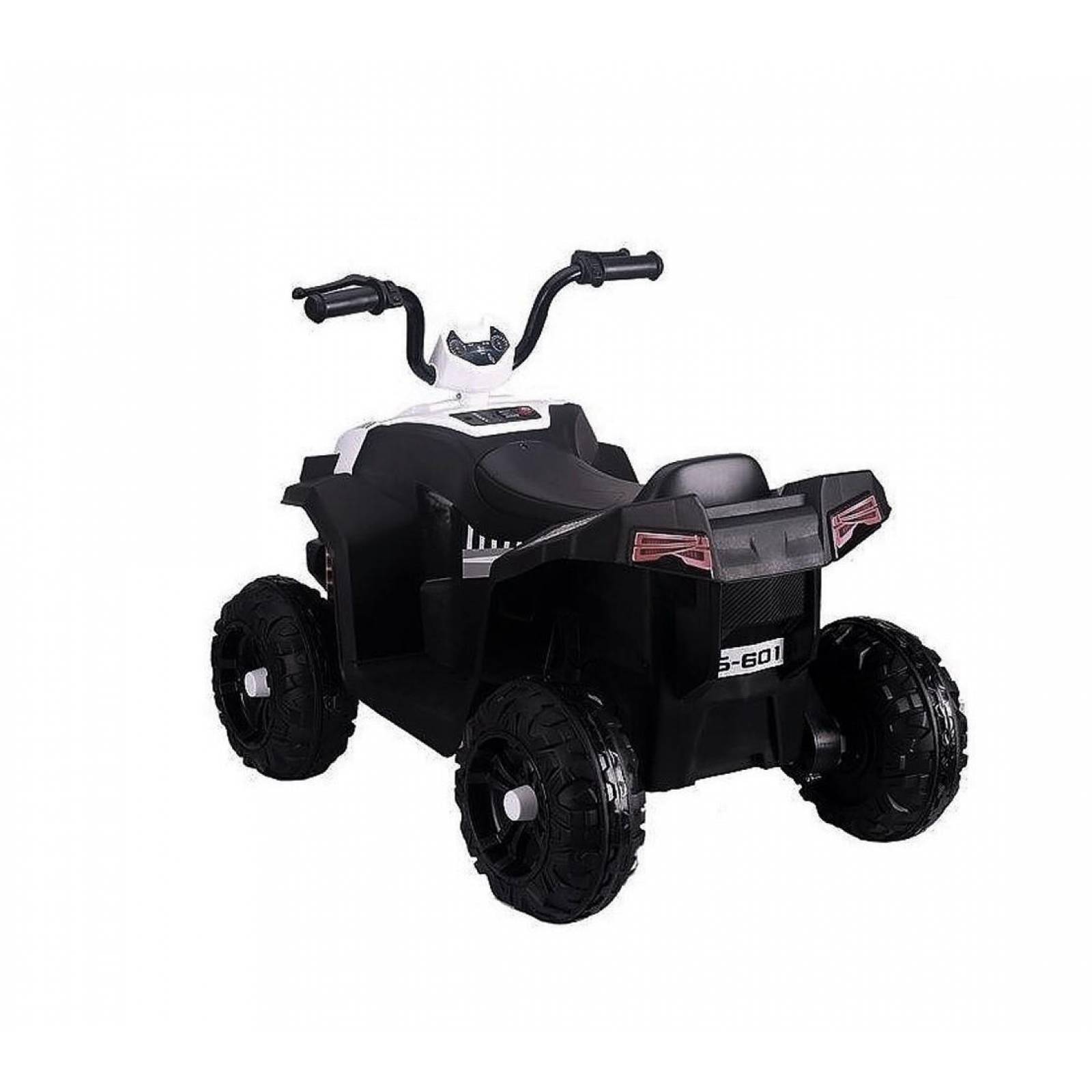 Cuatrimoto Eléctrica Montable,6V,Suspensión,MP3,Luz,Claxon  - Blanco