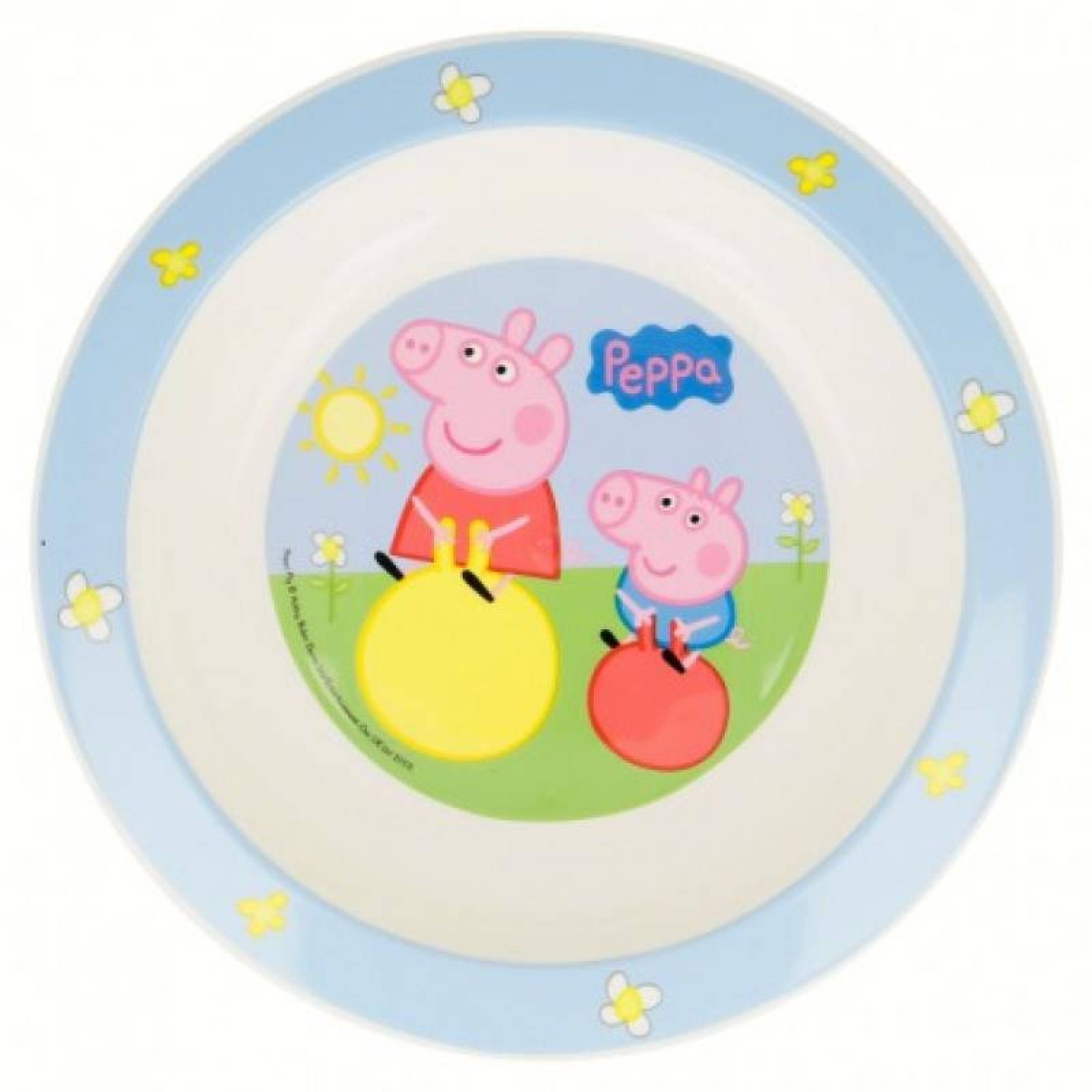 Plato para Microondas Peppa Pig 20cm  - Azul