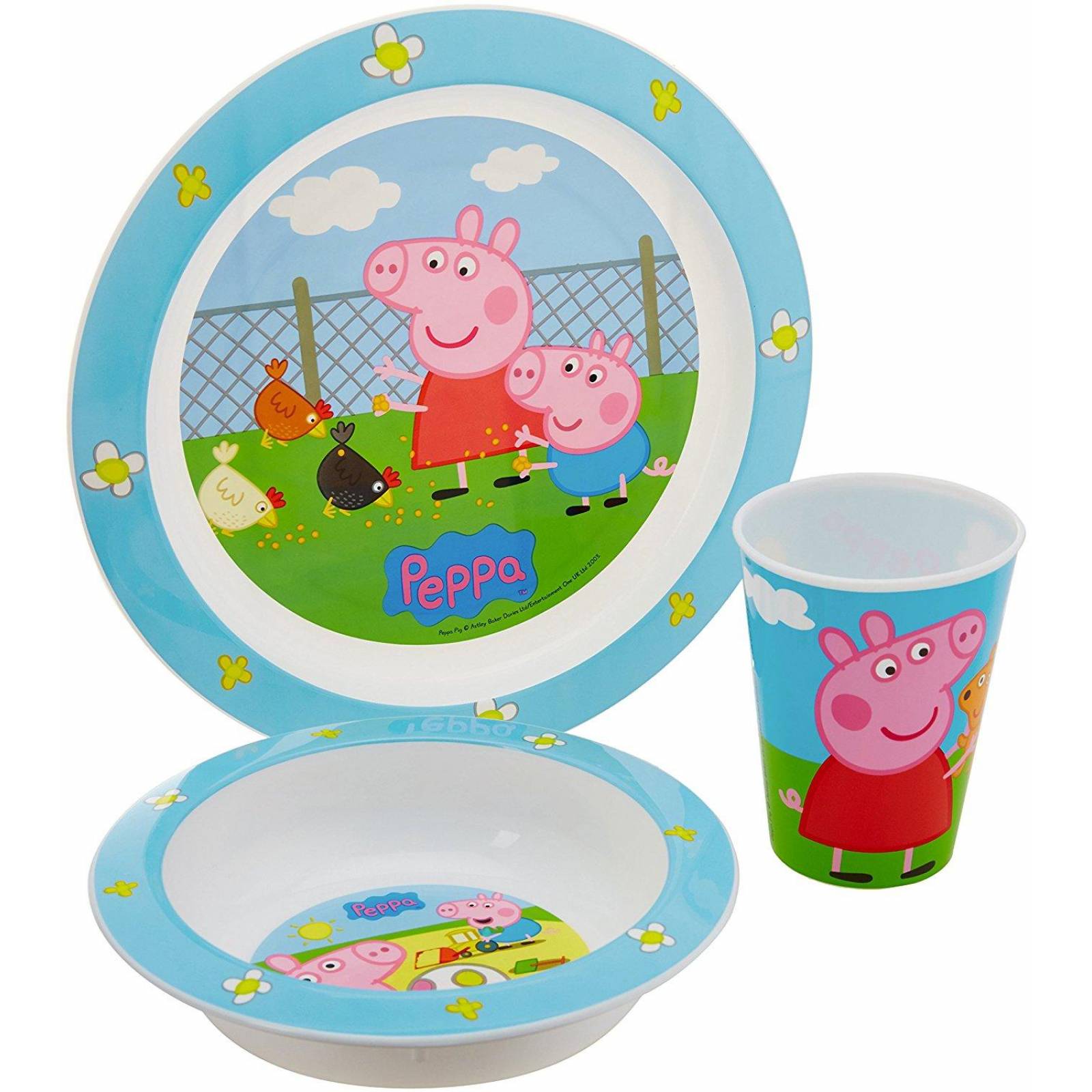 Set de Platos Alimentación Vajilla Peppa Pig 