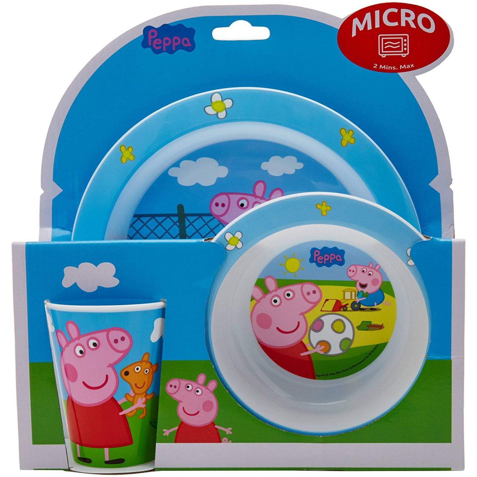Set de Platos Alimentación Vajilla Peppa Pig 