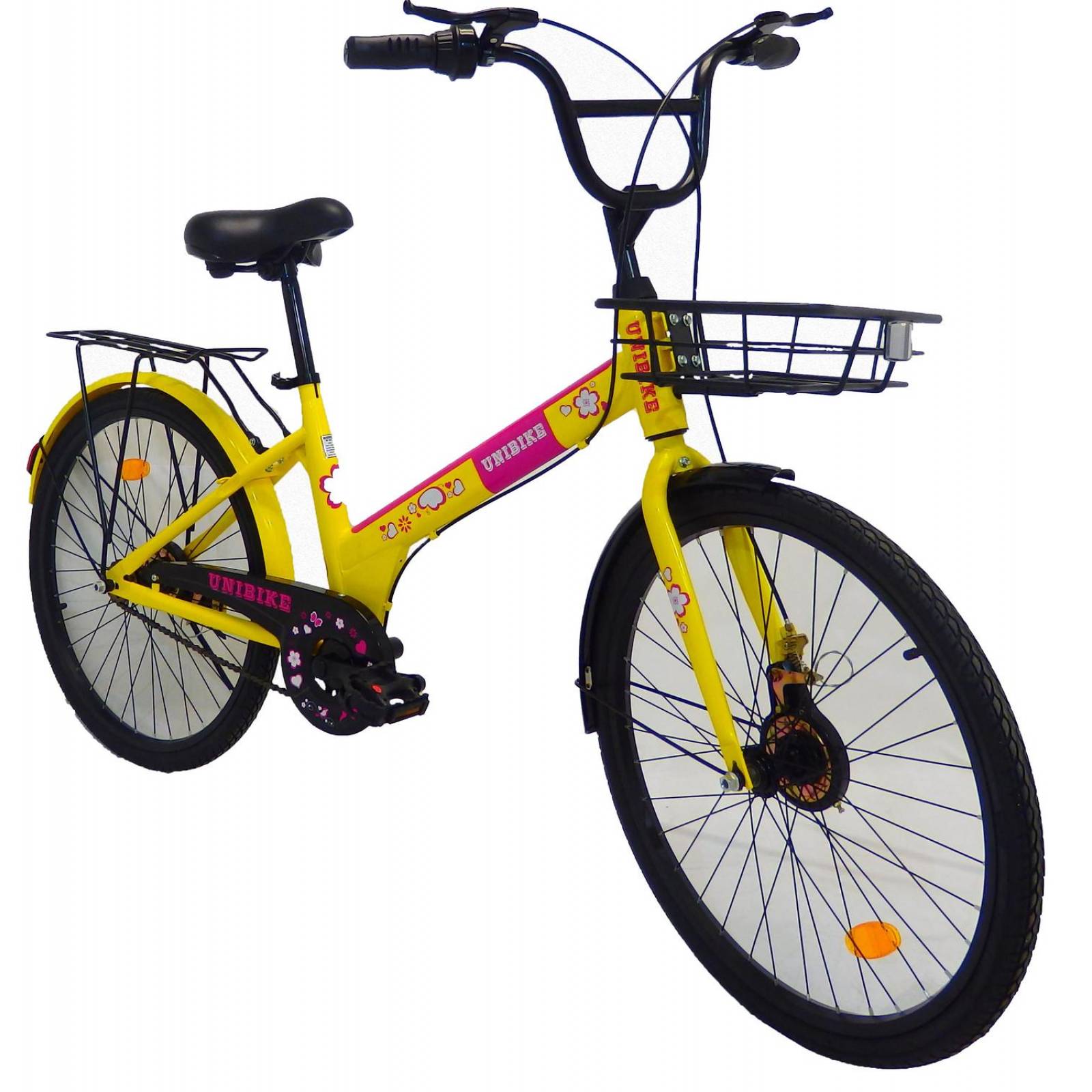 Bicicleta infantil rodada 24 llanta solida para niño o niña  - Rosa