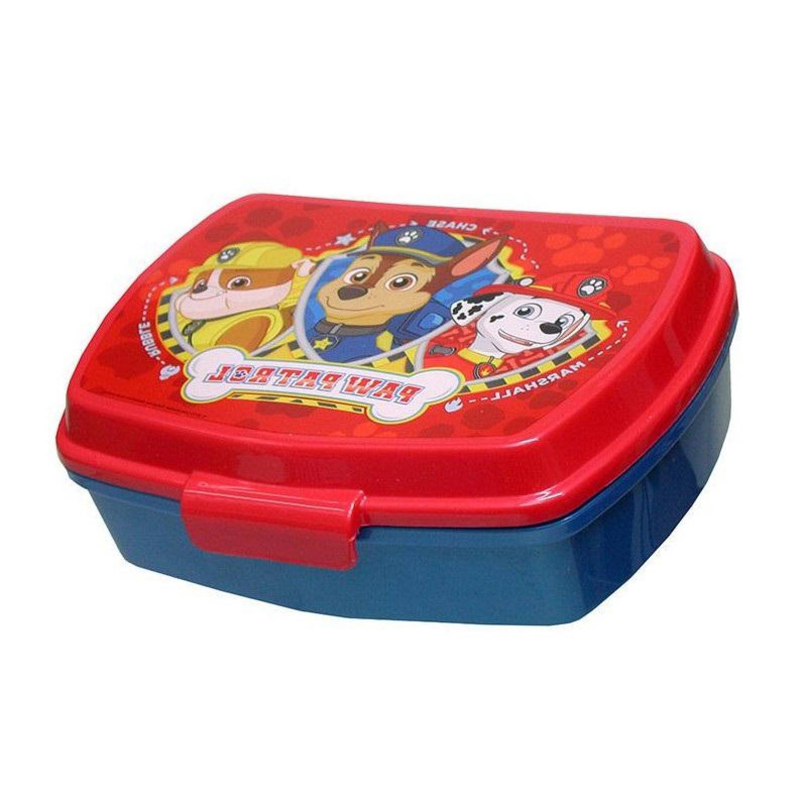 Sandwichera Snacks Paw Patrol Patrulla Canina  - Rojo