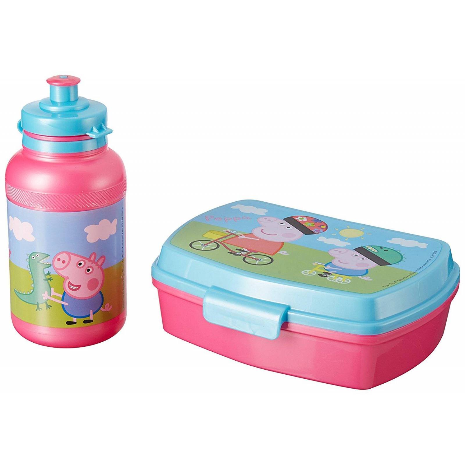 Set de Sandwichera y Botella Sport Peppa Pig