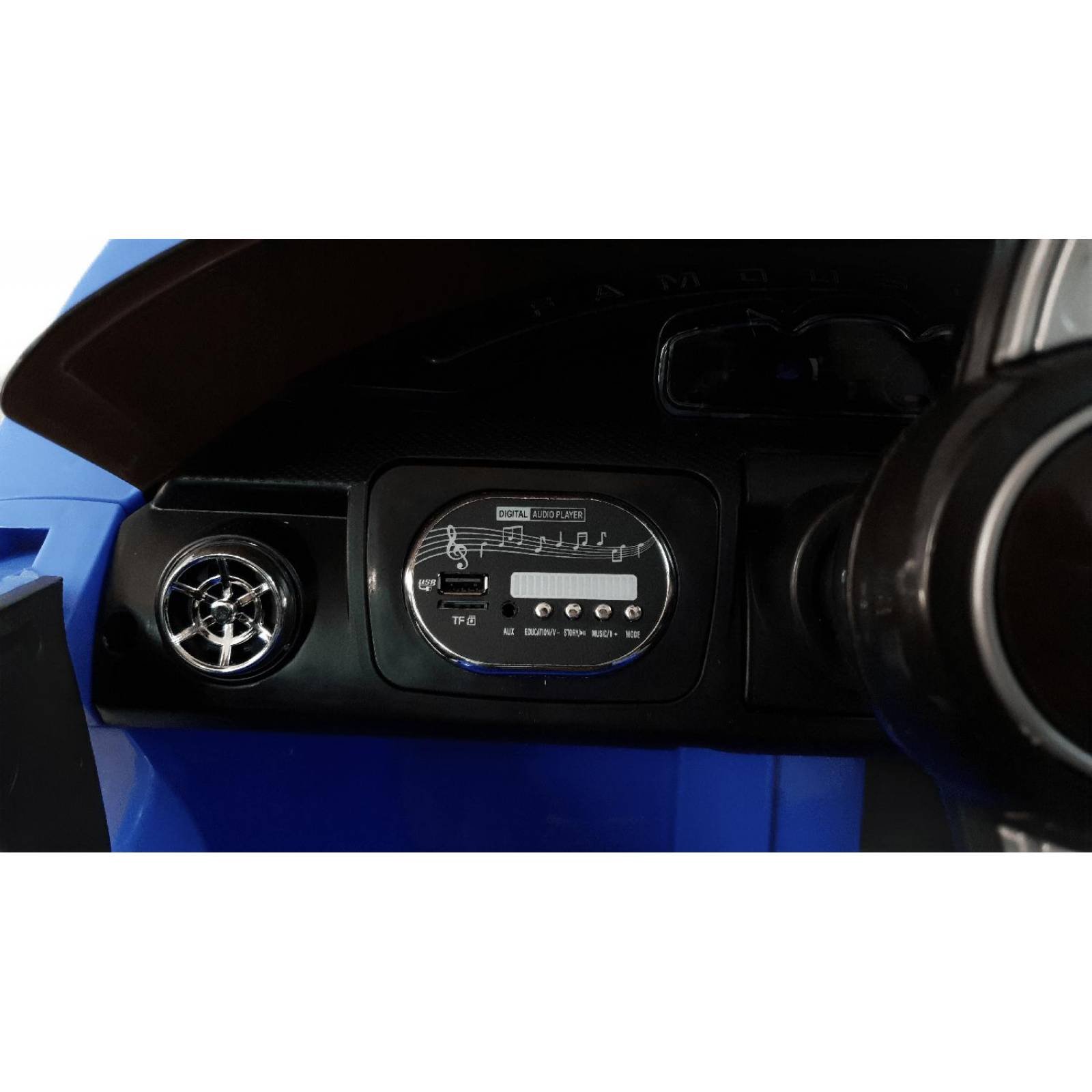 Carro Eléctrico Montable 6Km/h Control Remoto 2.4GHz,MP3,LED  - Blanco