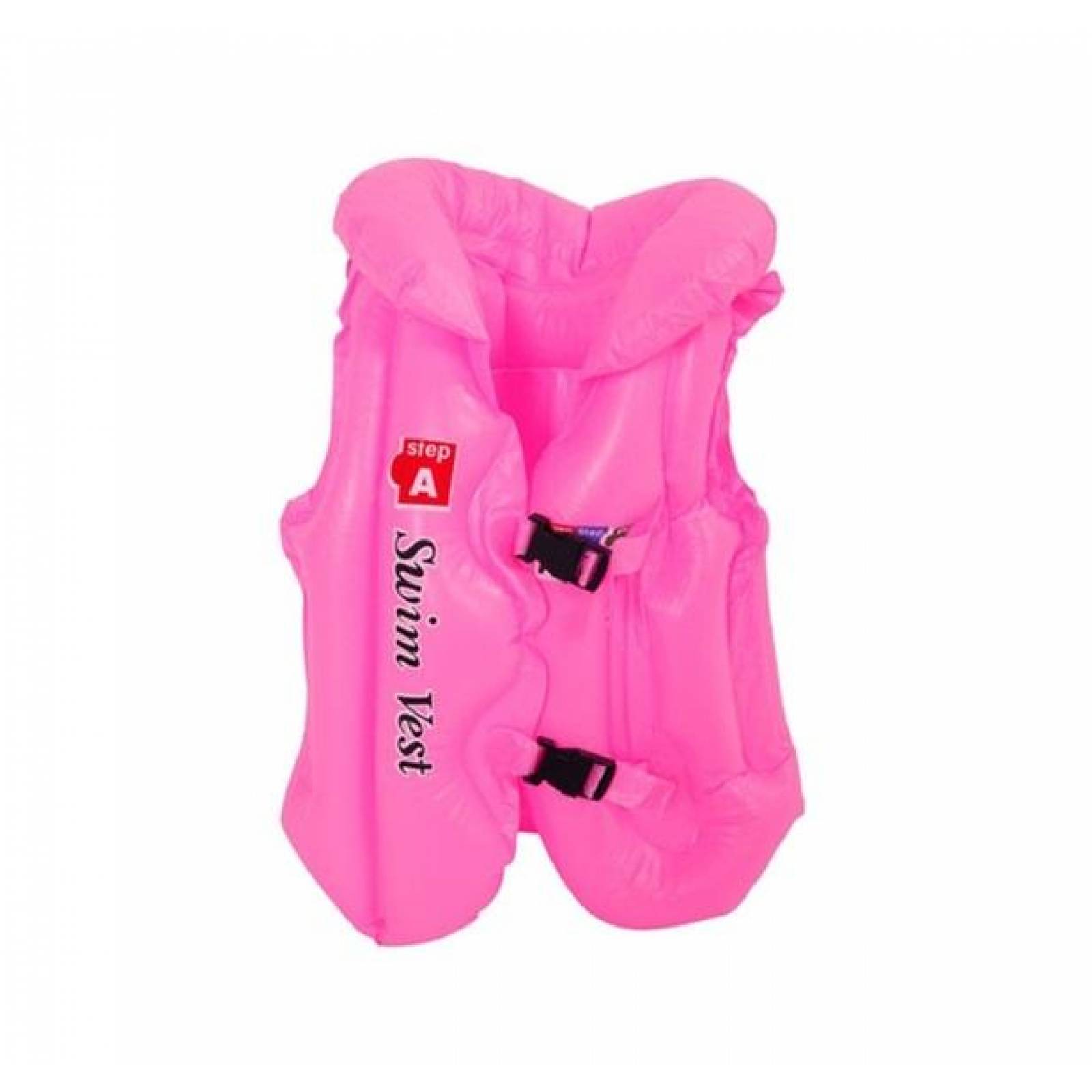 Chaleco Salvavidas Inflable Infantil Flotador Niños Alberca 40x36cm  - Rosa