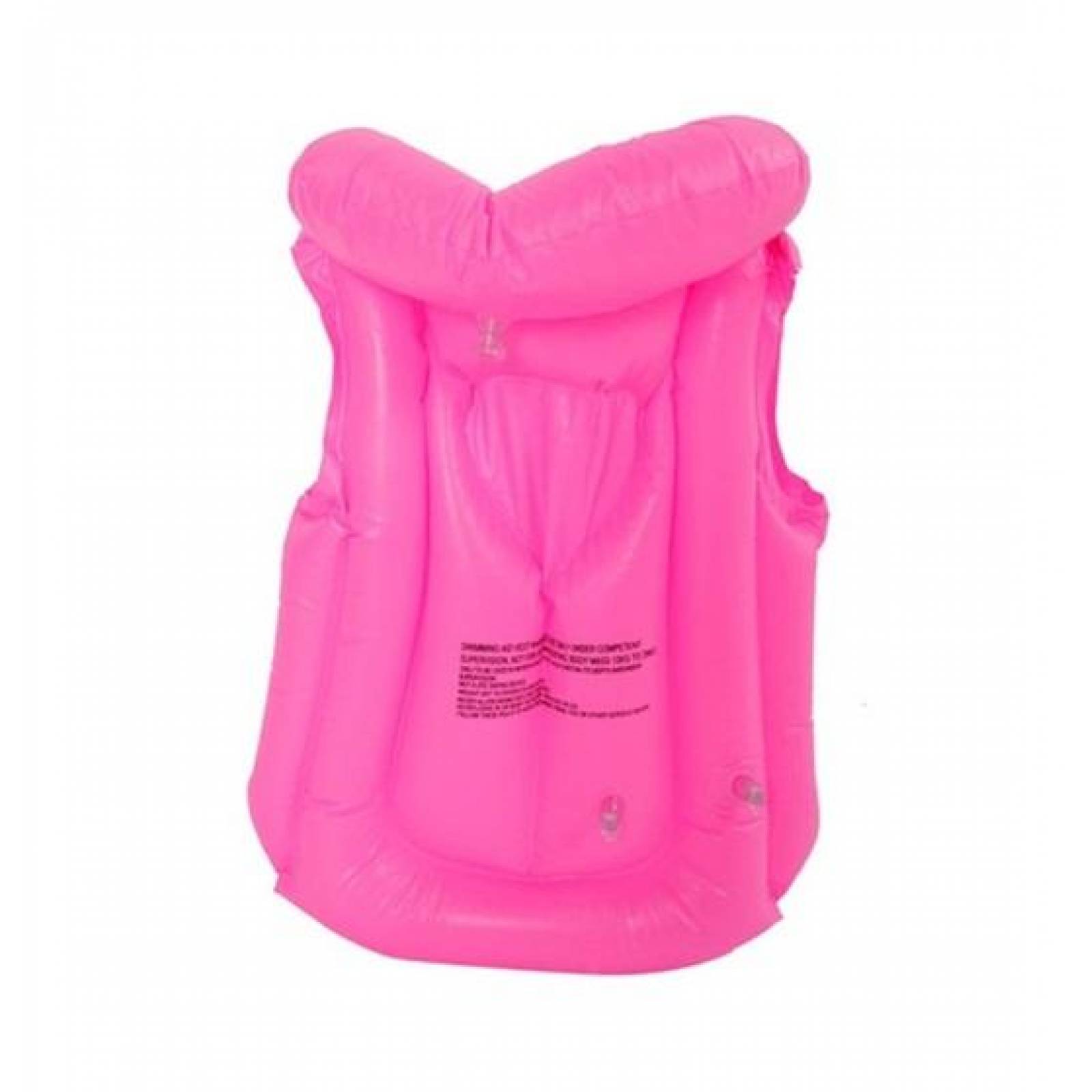 Chaleco Salvavidas Inflable Infantil Flotador Niños Alberca 40x36cm  - Rosa